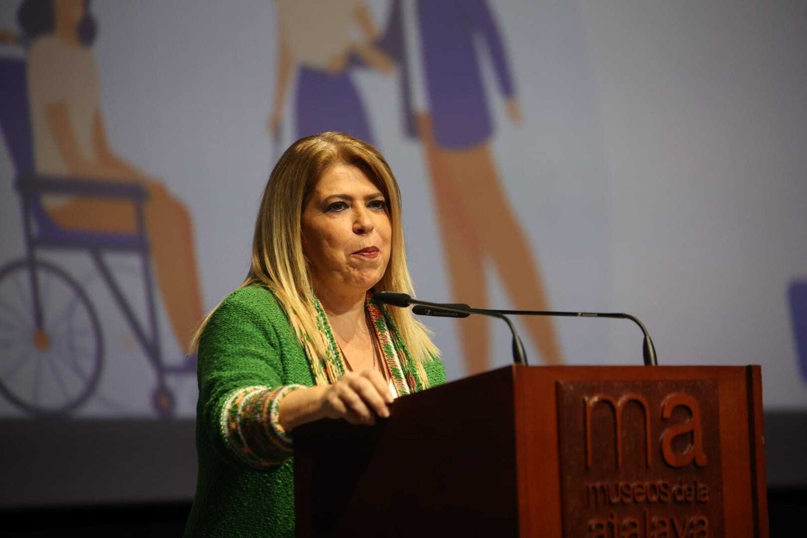 Mamen Sánchez, este viernes en la entrega de los Premios Accesos 2022.