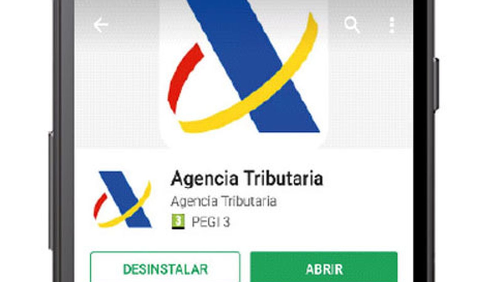 Una captura de la Aplicación para la Renta 2017