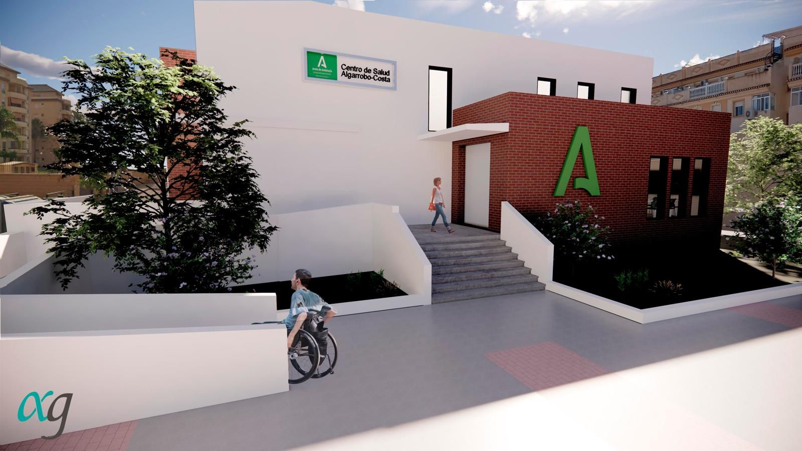Infografía de cómo sería el nuevo centro de salud de Algarrobo Costa