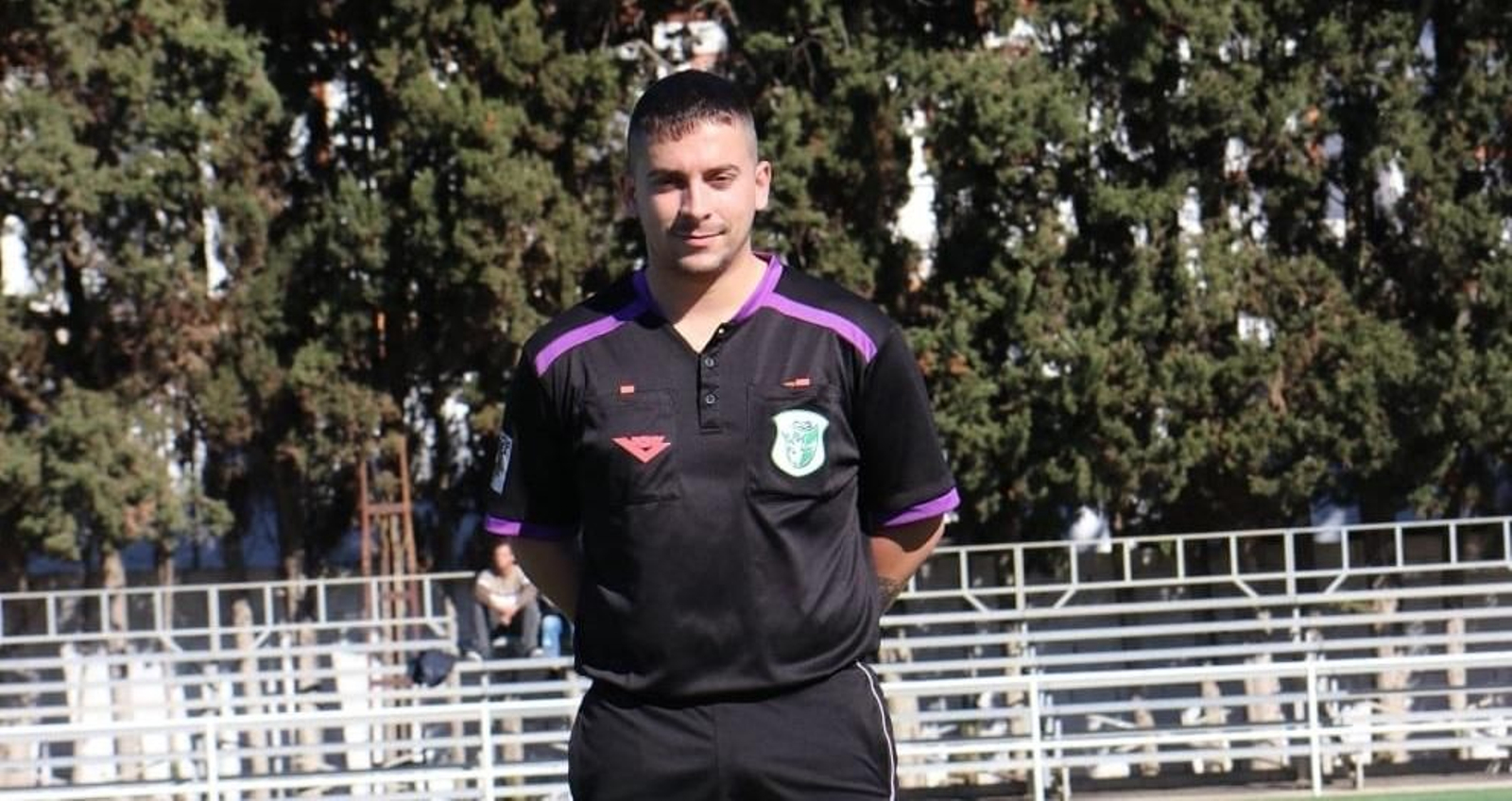 Diego May Rojas, el árbitro linense agredido en un partido de juveniles.