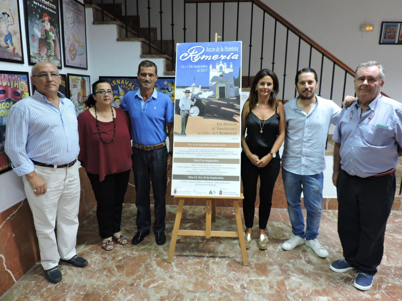 Un momento de la presentación de las fiestas en honor al Santo Cristo del Romeral.