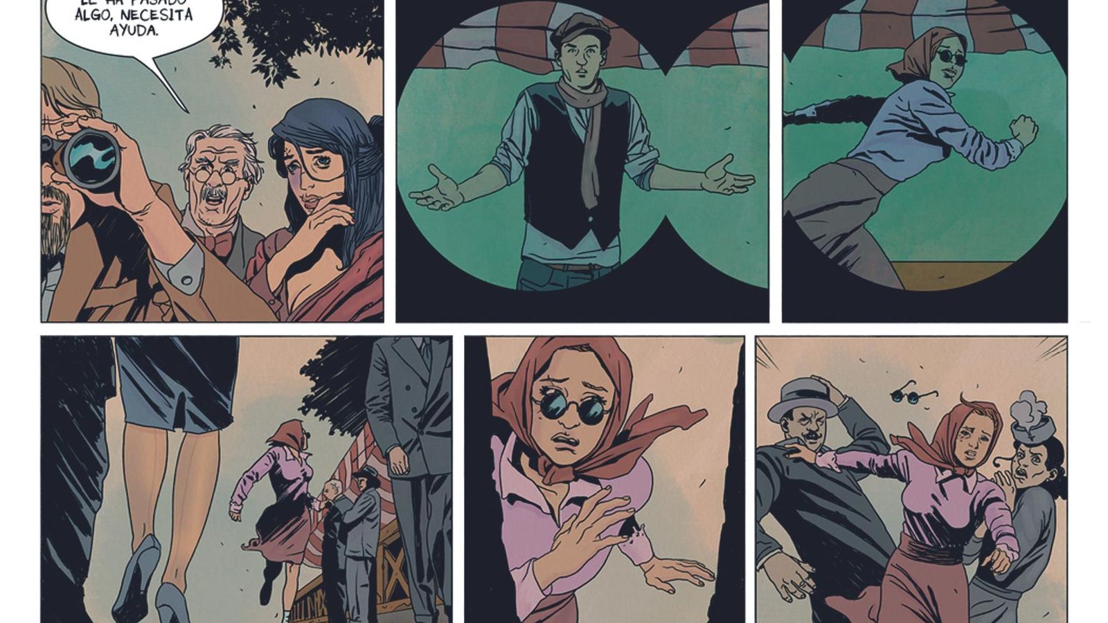 Unas viñetas de la obra.