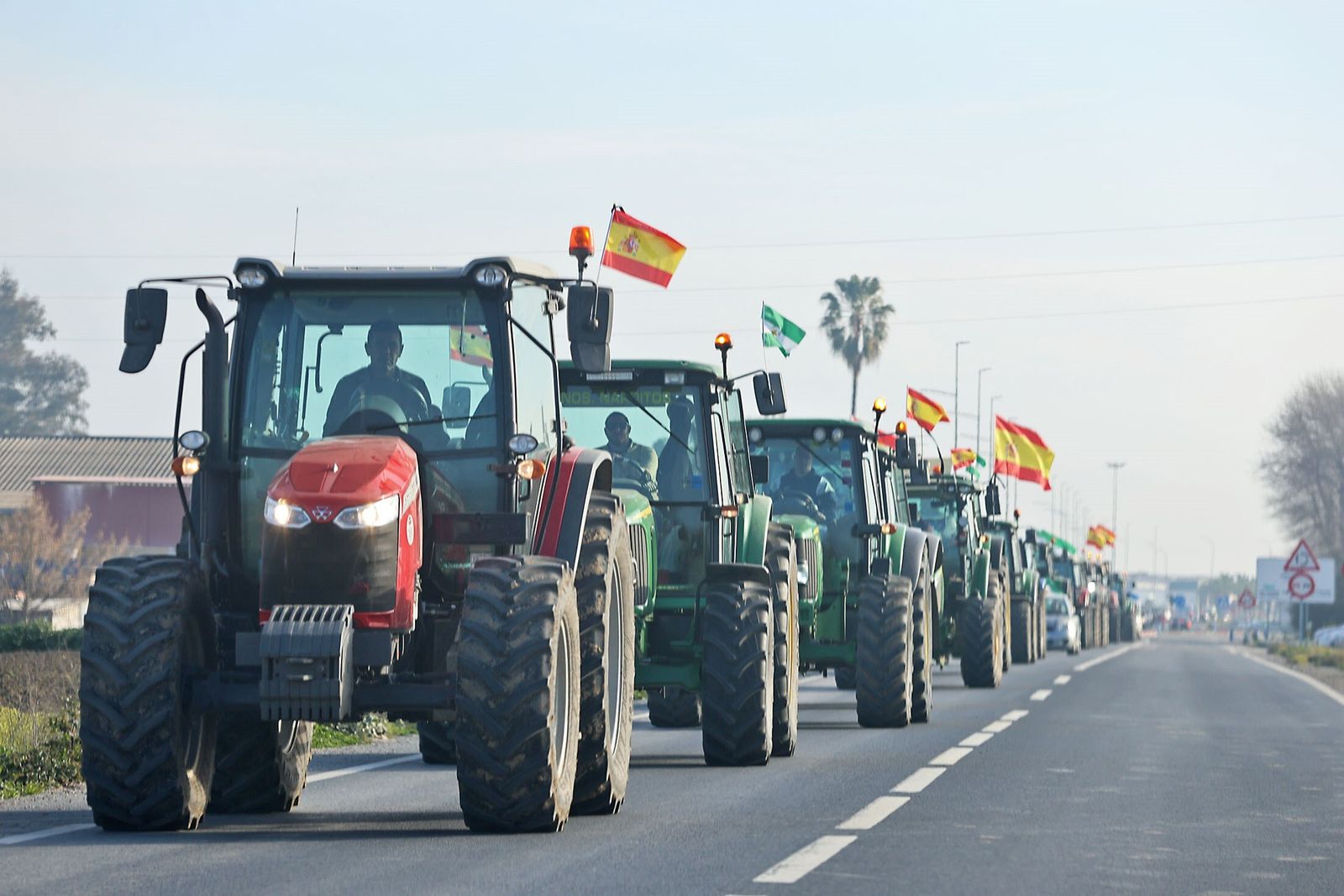 Tractorada en Huelva el pasado 2 de febrero