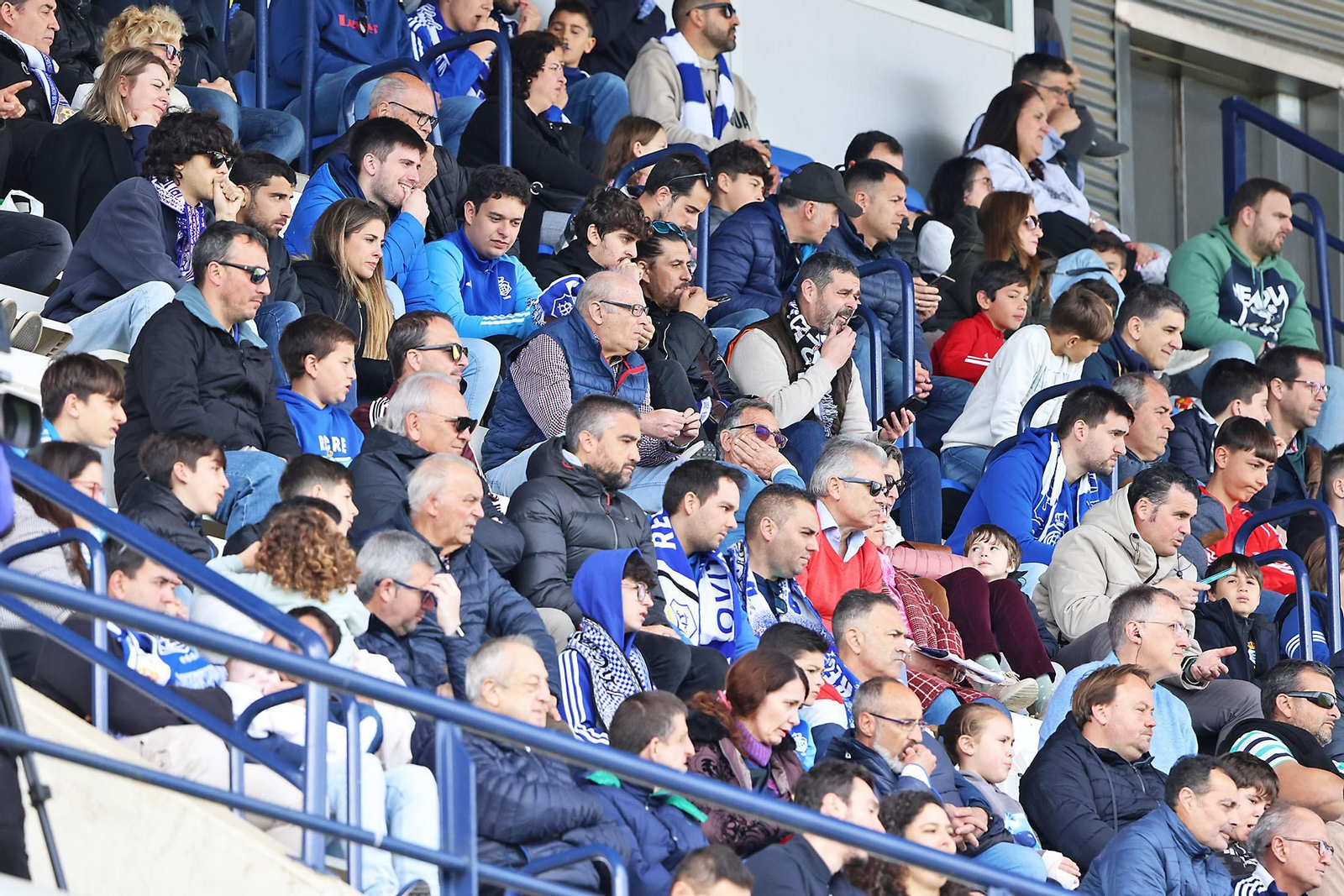 Ambiente en las gradas del Recreativo de Huelva vs AD Ceuta FC