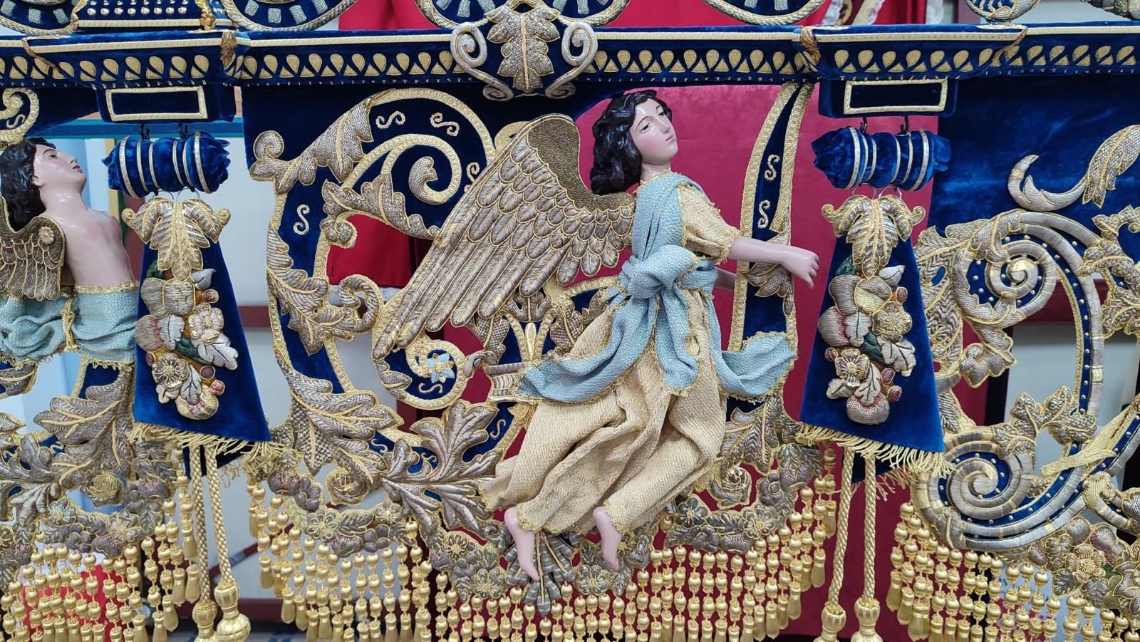 Detalle de uno de los paños restaurados