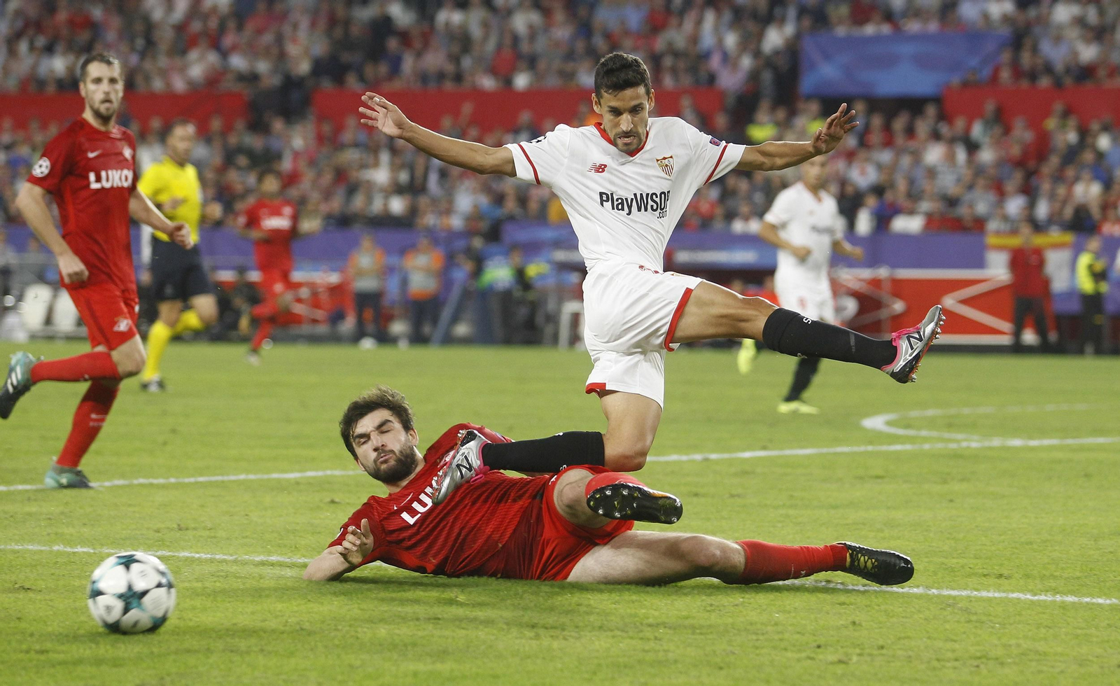 El Sevilla-Spartak, en imágenes
