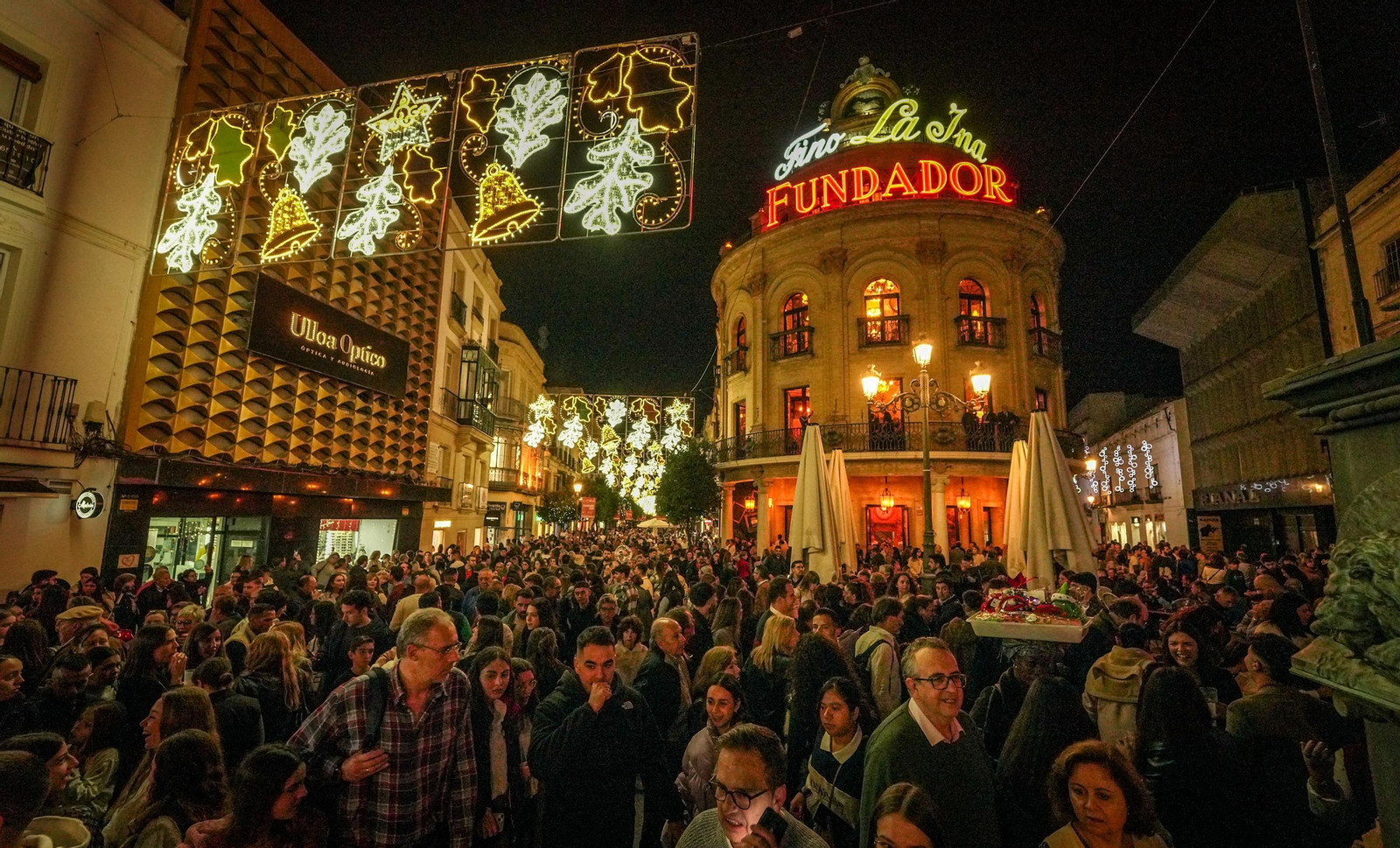 Imágenes del encendido Navideño en Jerez