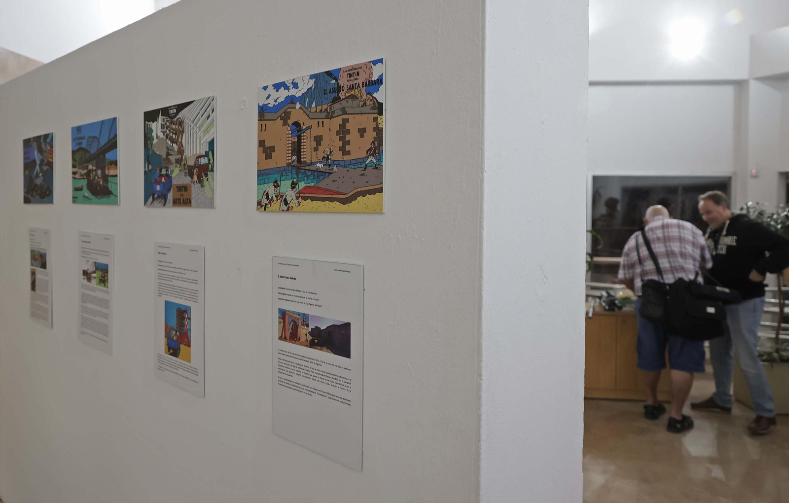 Fotos de la exposición Tintín en el Campo de Gibraltar
