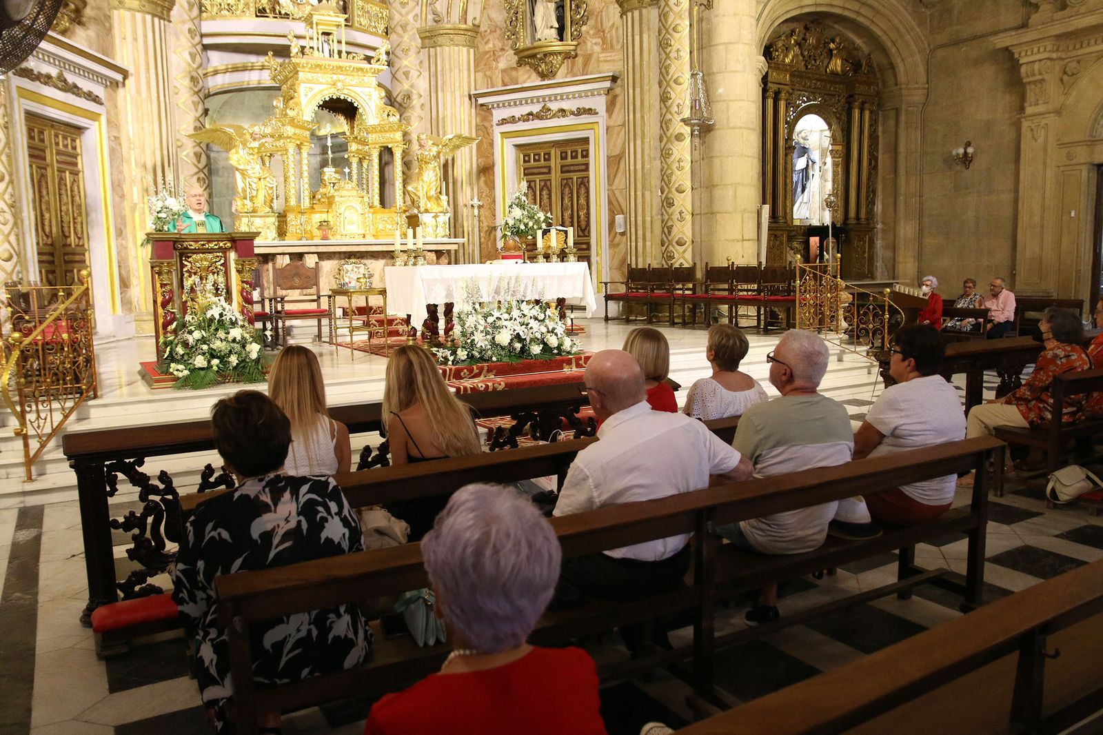 Vista general del santuario de la Virgen del Mar, Patrona de Almería, donde Adojal celebró la tradicional misa anual.