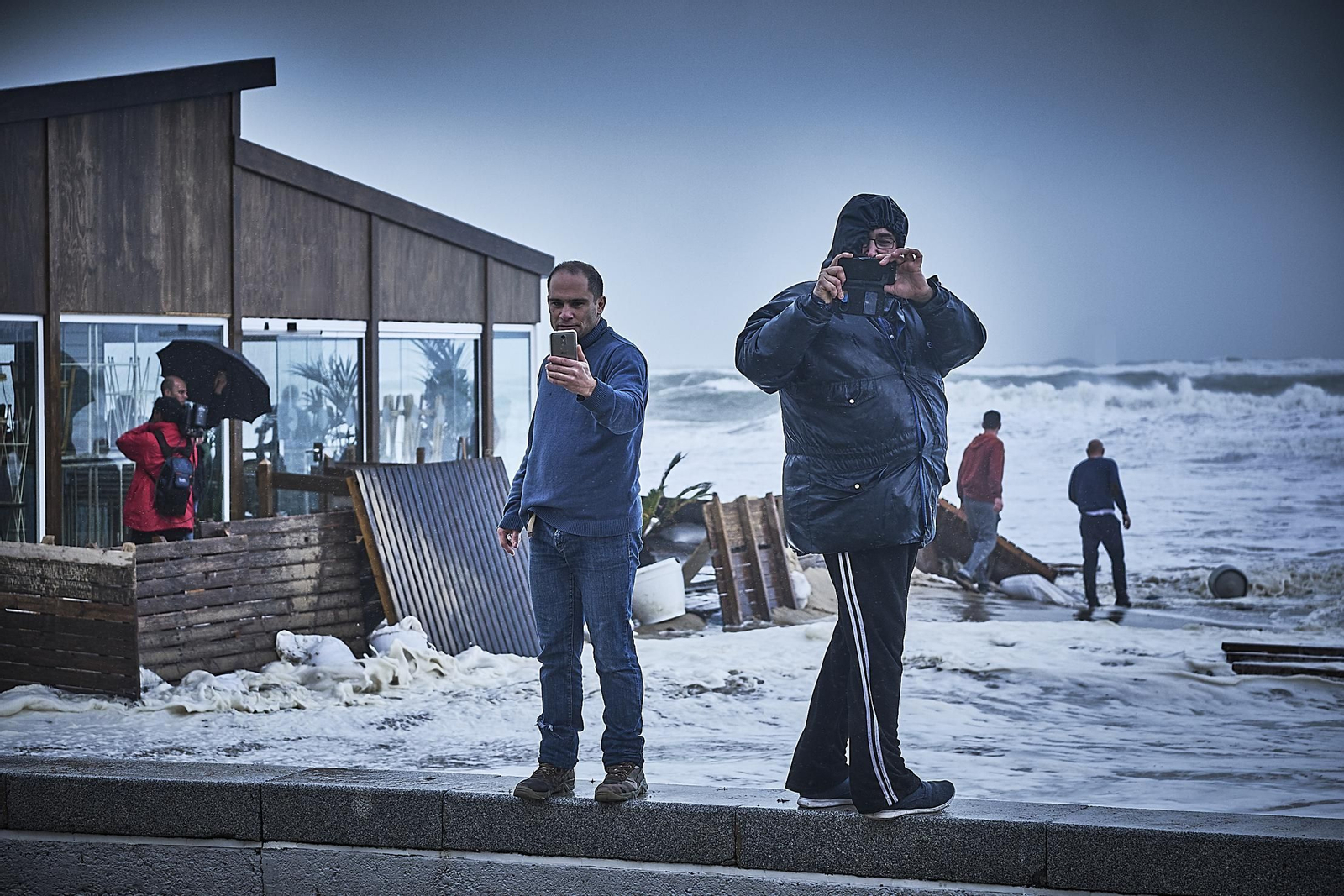 Efectos del temporal en Cádiz