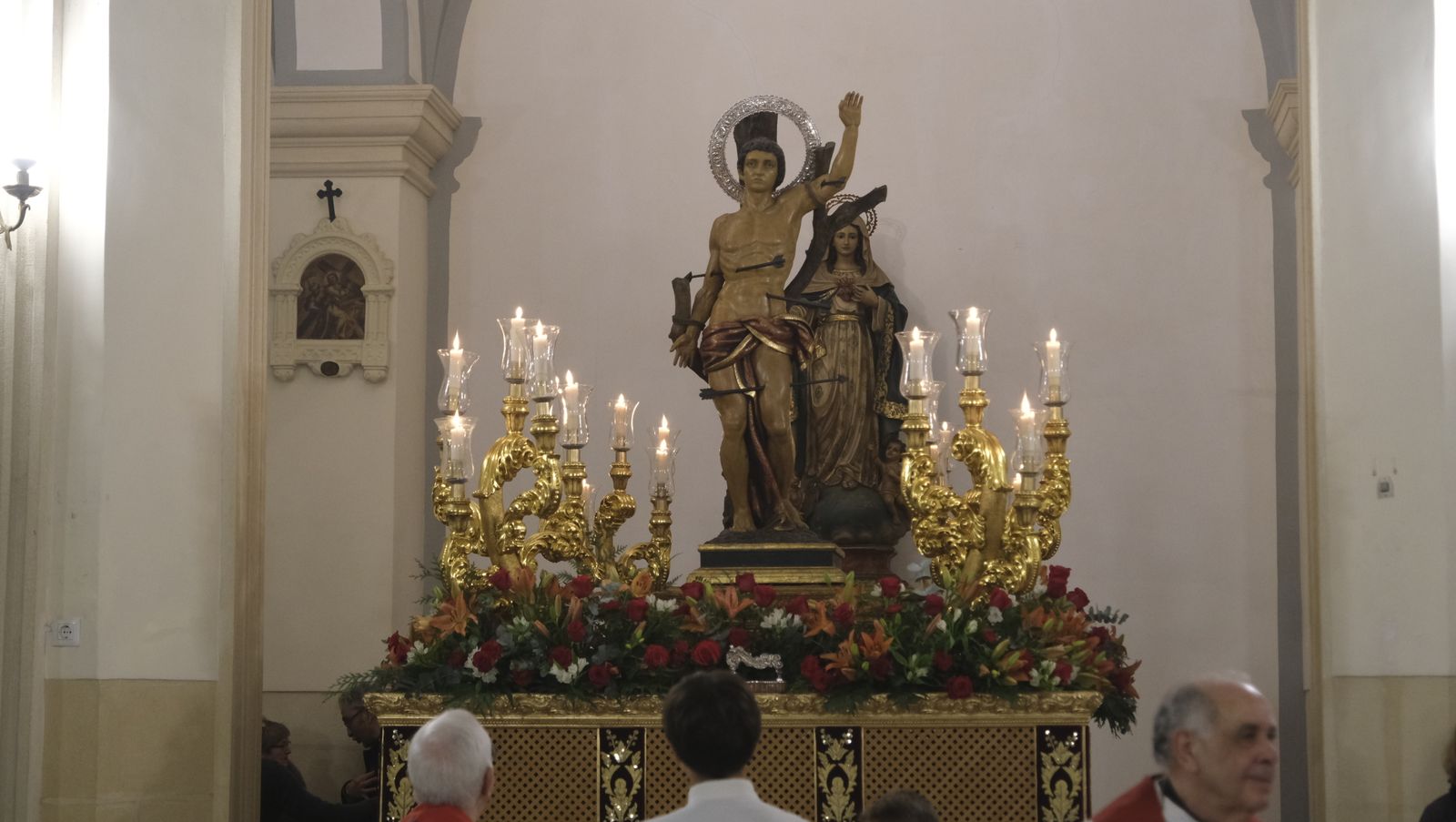 Imágenes de la misa y procesión de San Sebastián, en Almería