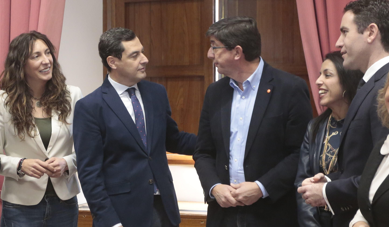 Juanma Moreno y Juan Marín.