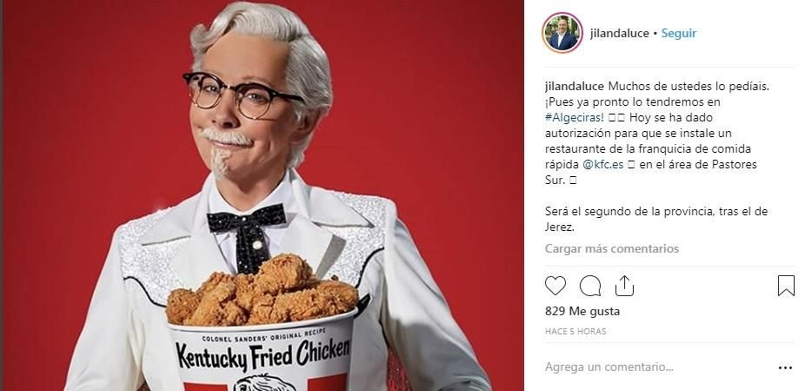 Algeciras contará con un restaurante Kentucky Fried Chicken