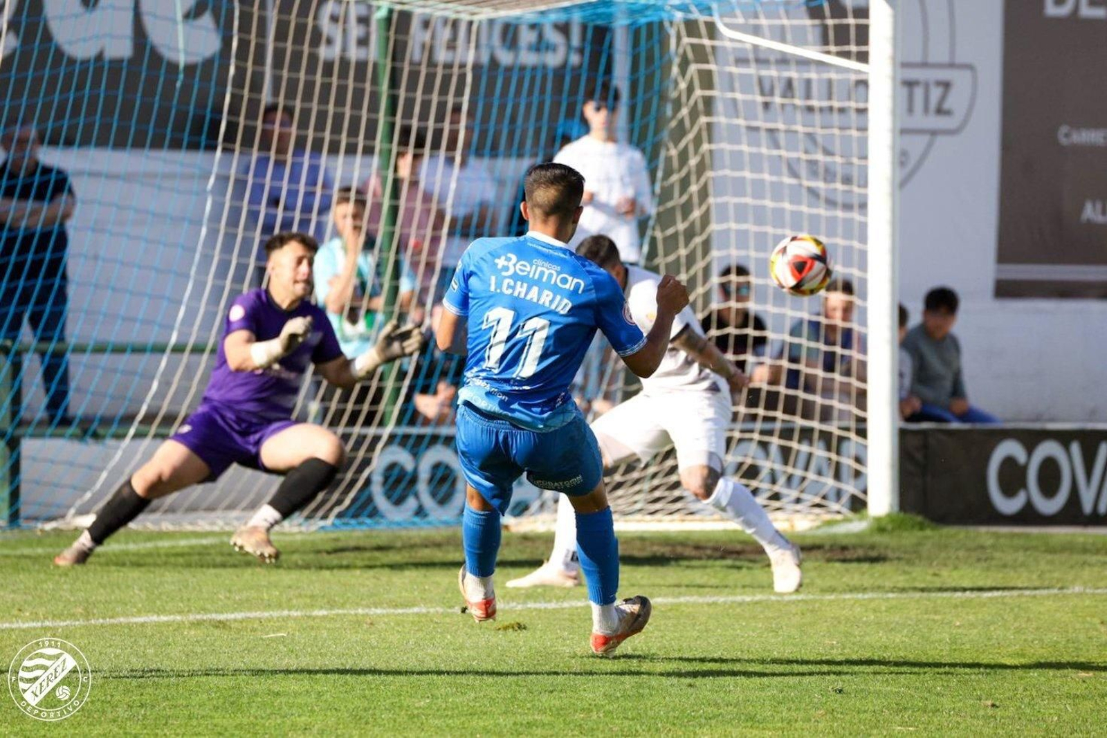 El gol de Ilias que abría el marcador. El gol de Ilias que abría el marcador.