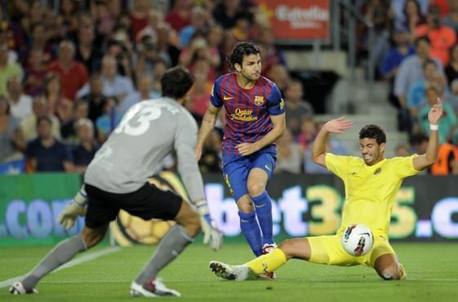 El Barcelona comienza la Liga arrollando al Villarreal en el Camp Nou (5-0). / AFP