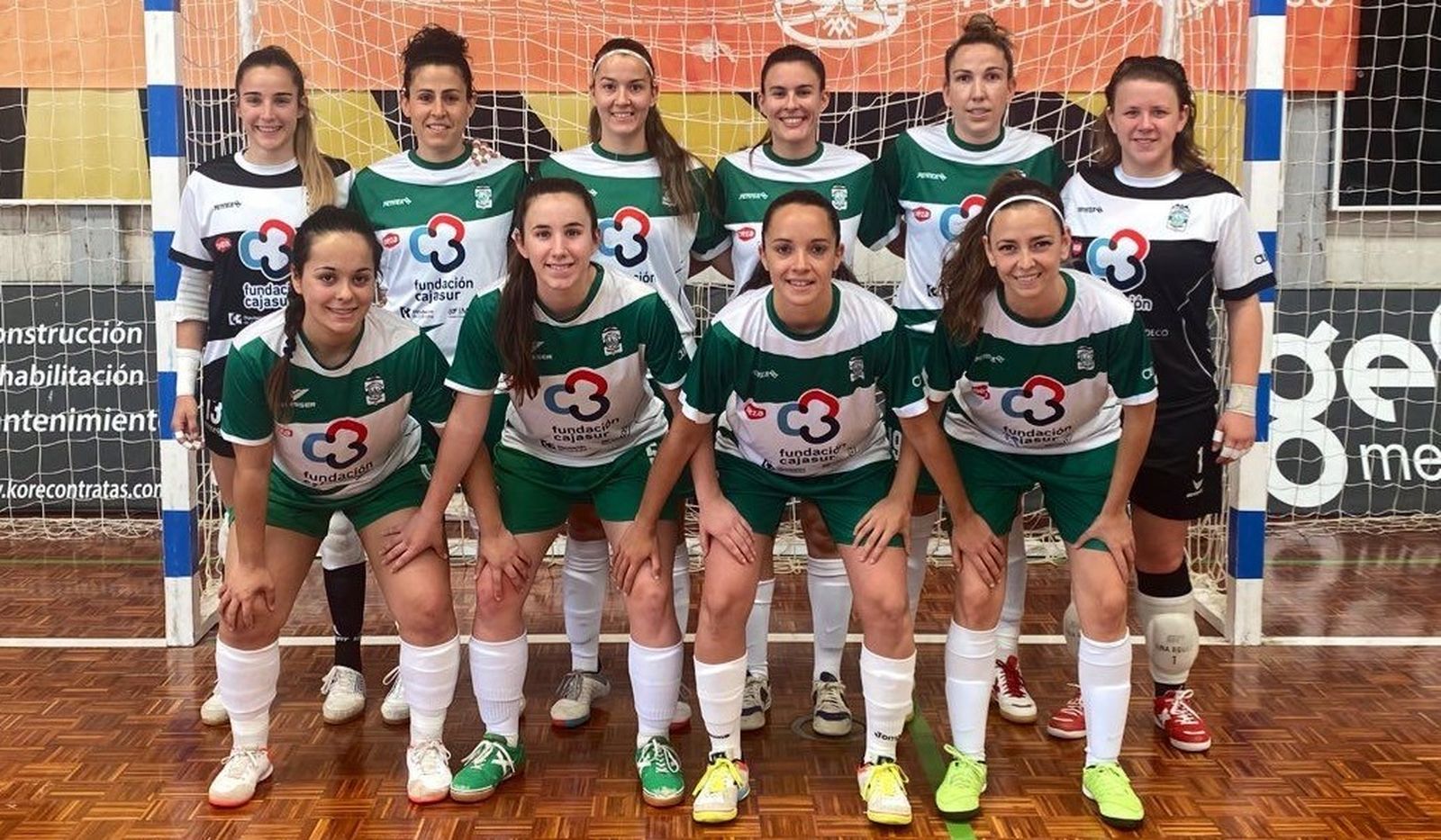 Formación del Cajasur Deportivo Córdoba ante el Roldán B.
