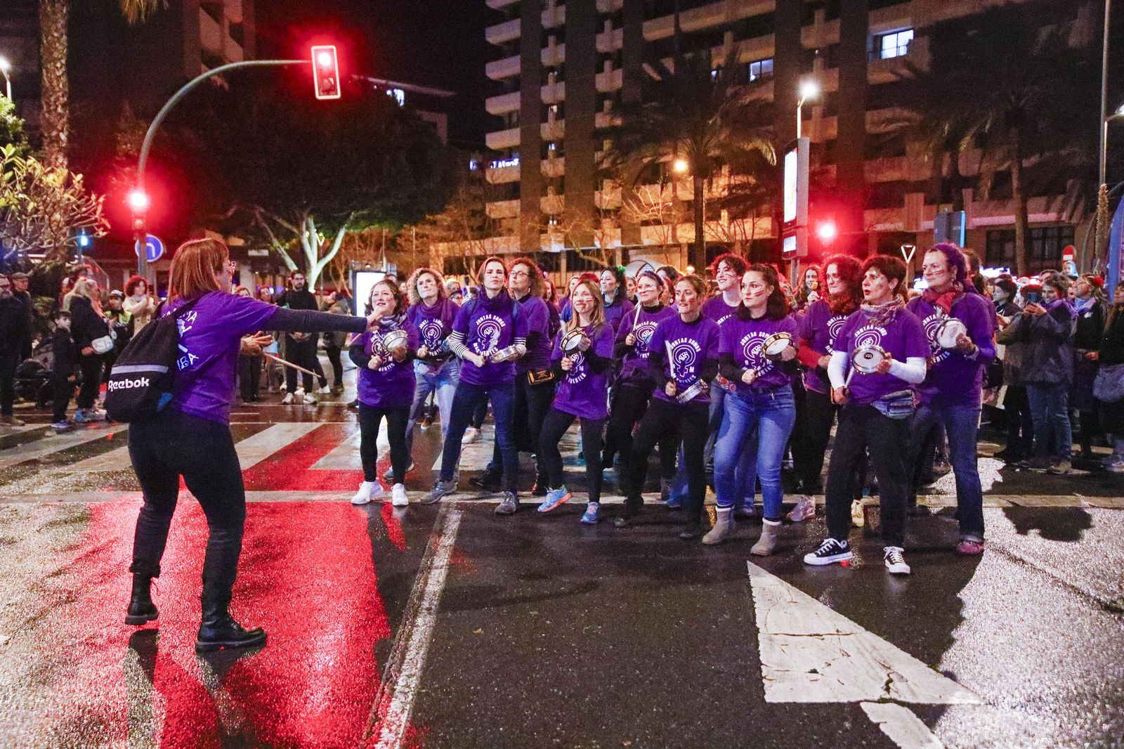Las imágenes de la manifestación realizada por Asamblea Feminista 8M en Almería