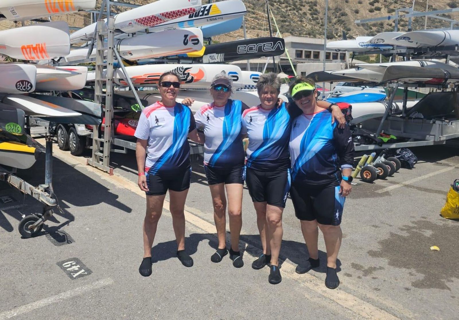 Integrantes del Club Kayak de Mar Cádiz.