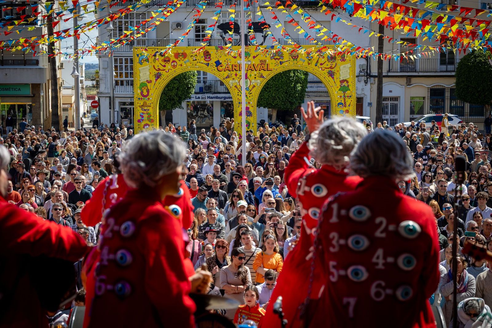 Carnaval en la plaza del Rey de San Fernando, actuaciones en San Fernando