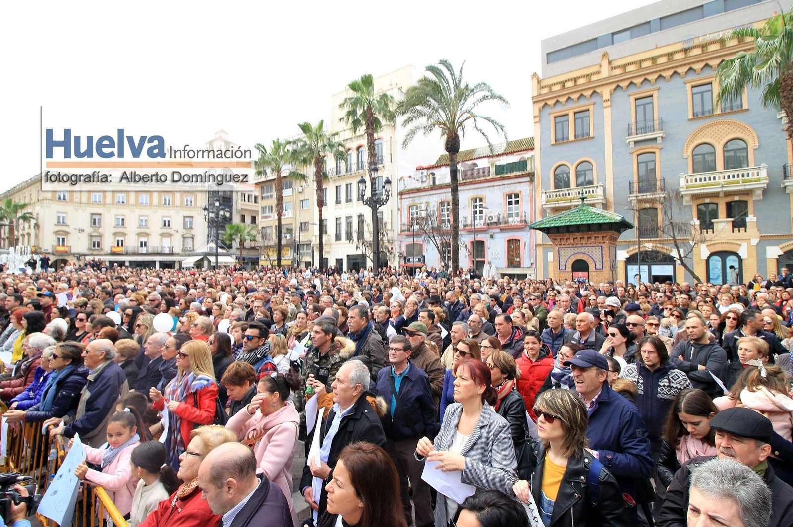 Imágenes de la manifestación contra la derogación de la prisión permanente revisable celebrada en Huelva