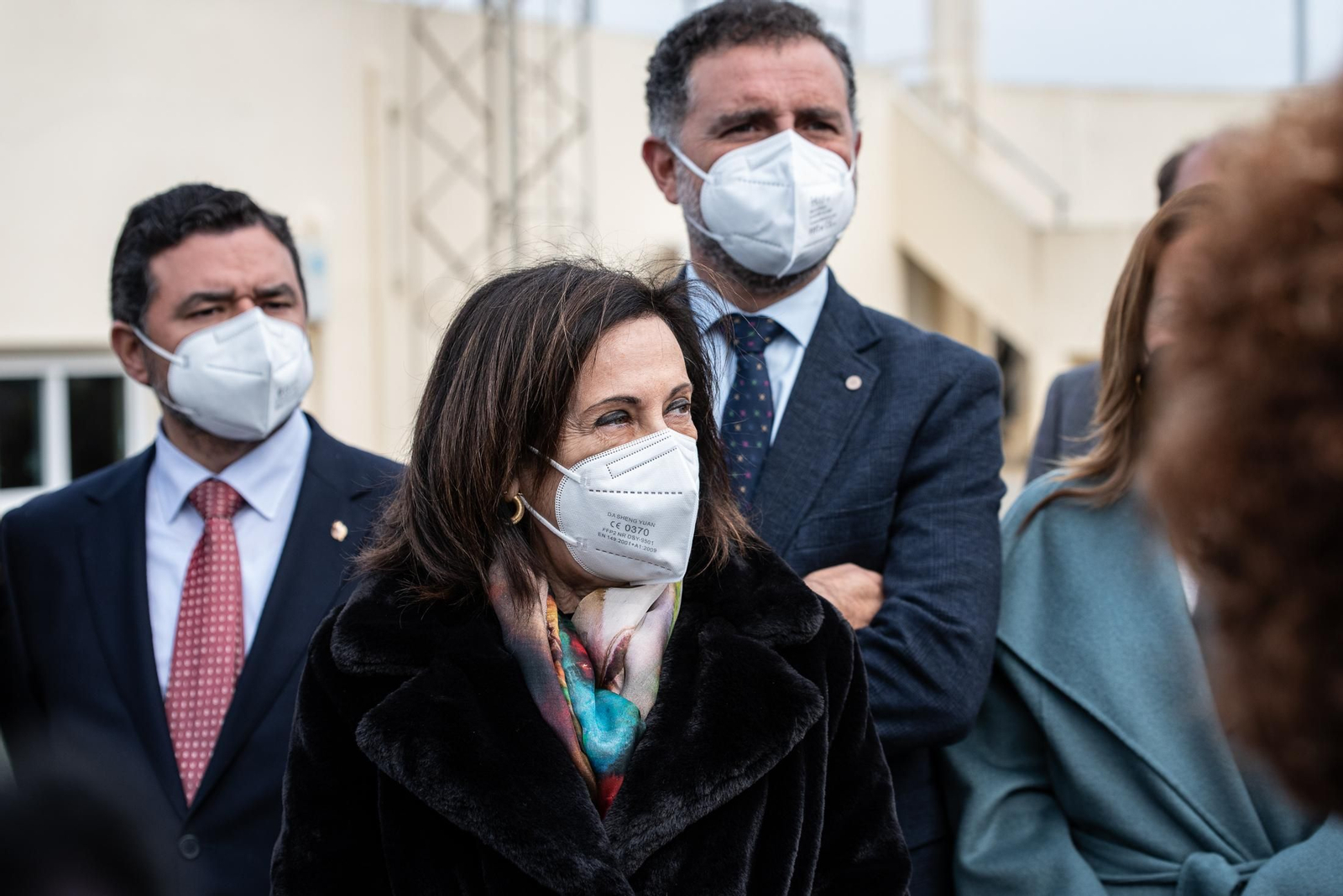 Imágenes de la visita de la Ministra de Defensa Margarita Robles a las instalaciones del INTA