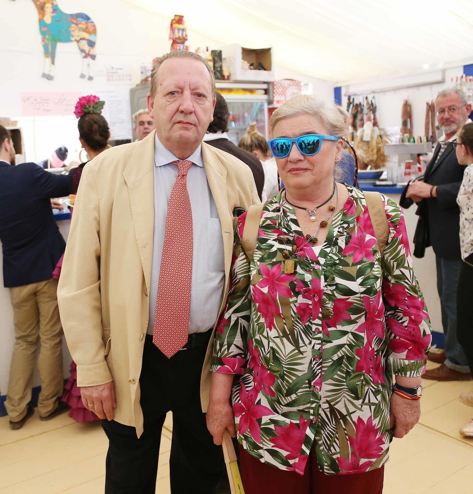 El consejero editorial de Diario de Jerez, Rafael Padilla, junto a su mujer, Rocío Domínguez.