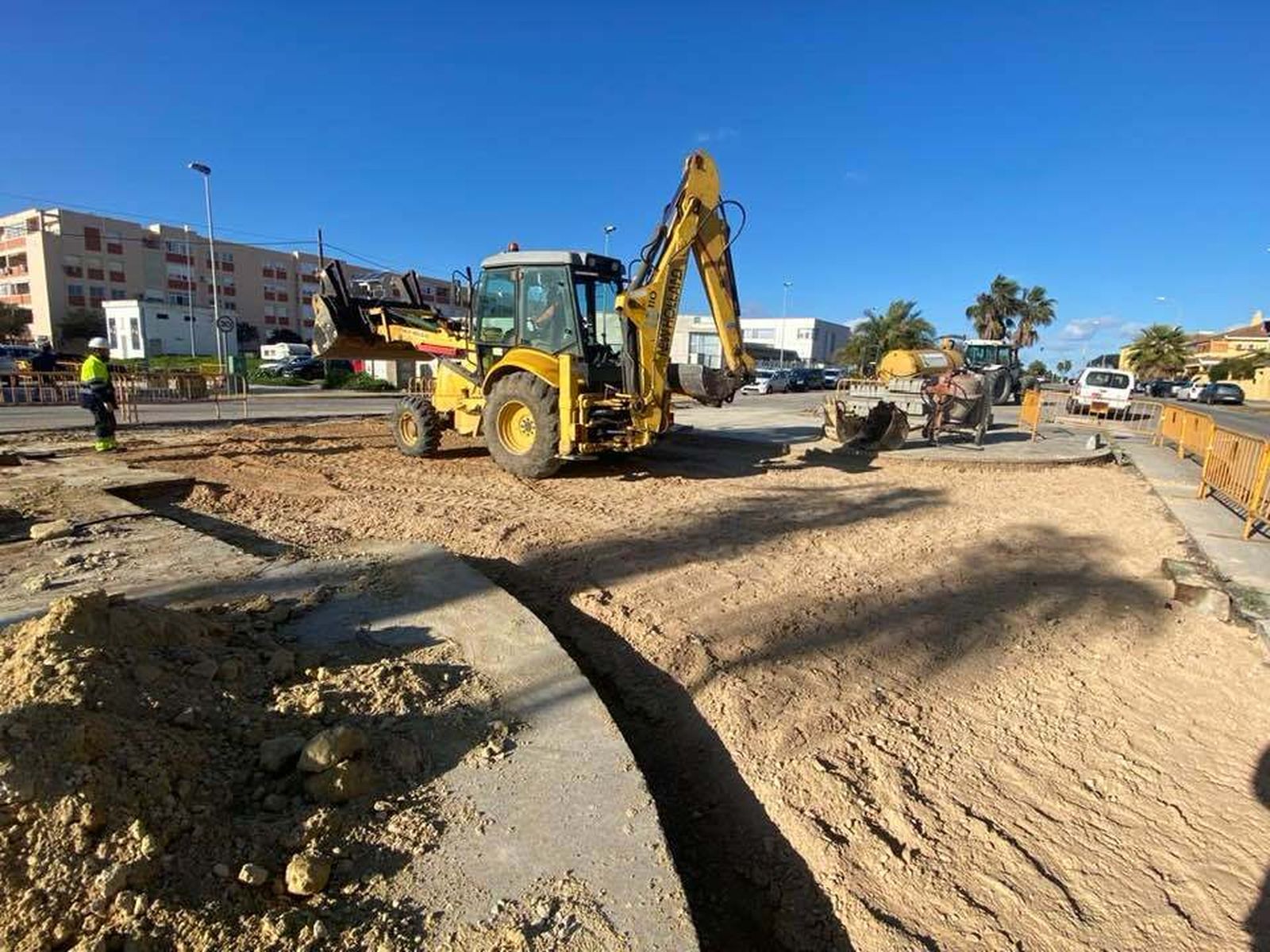 Obras en la calle Séneca