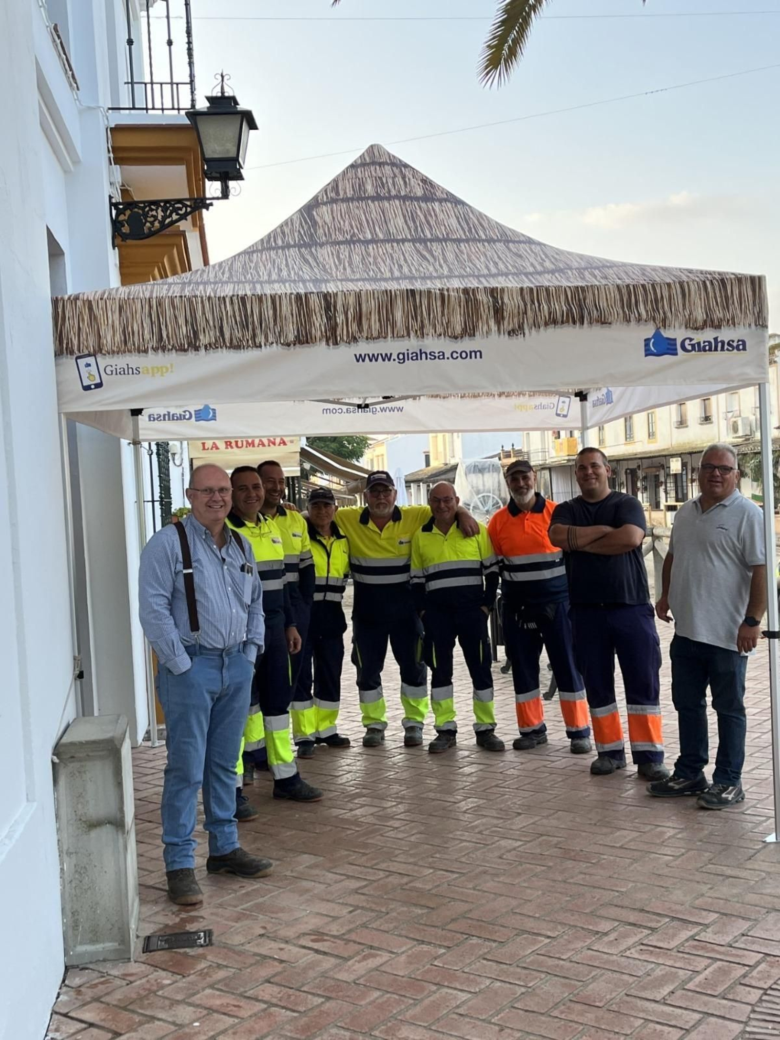 Los trabajadores de Giahsa en El Rocío