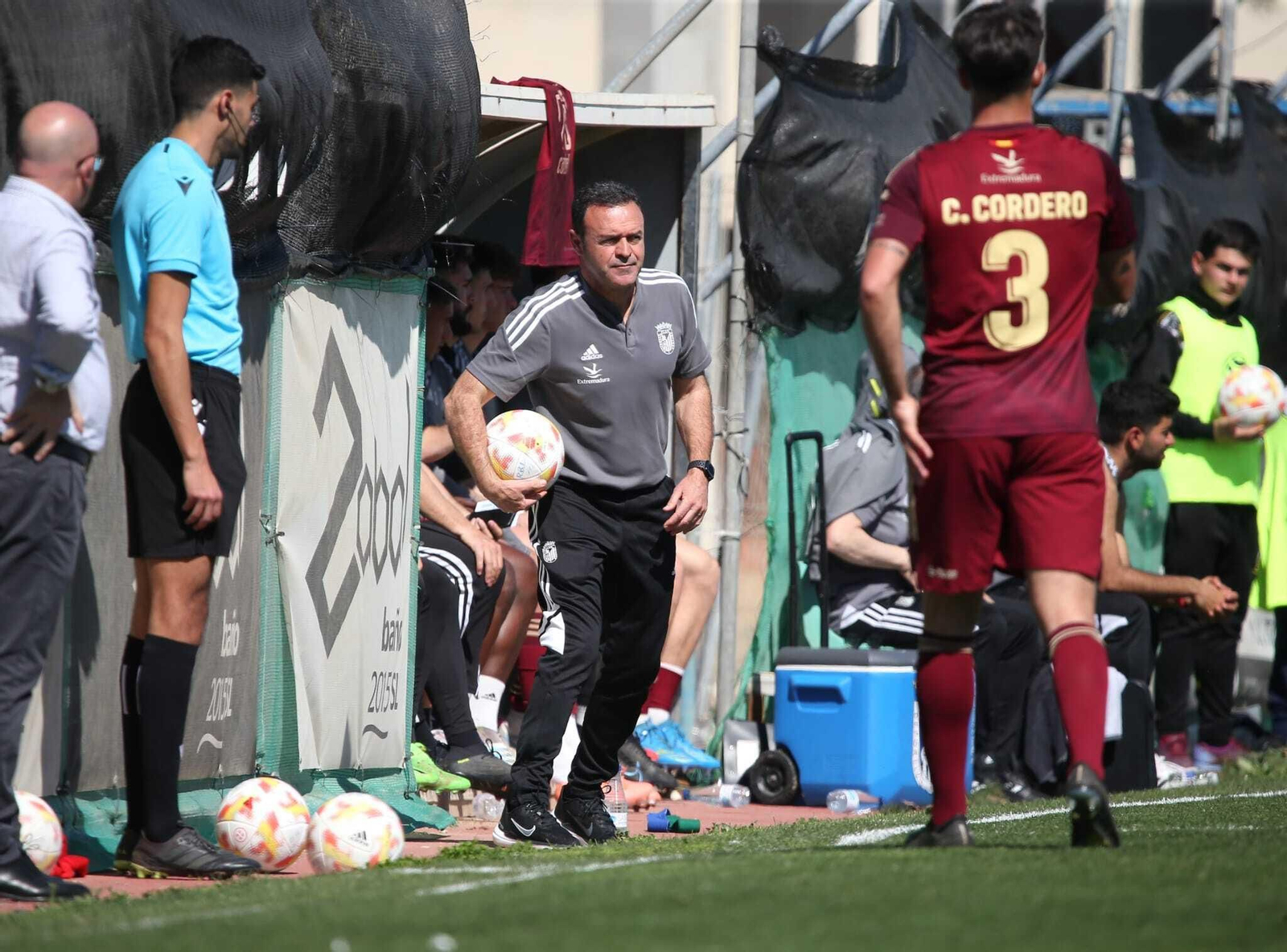 José María Salmerón en un momento del Balona - CD Badajoz