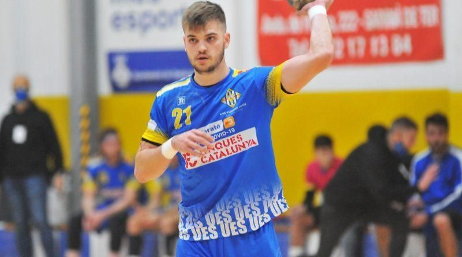 Pere Arnau, en un partido con el Sarrià.