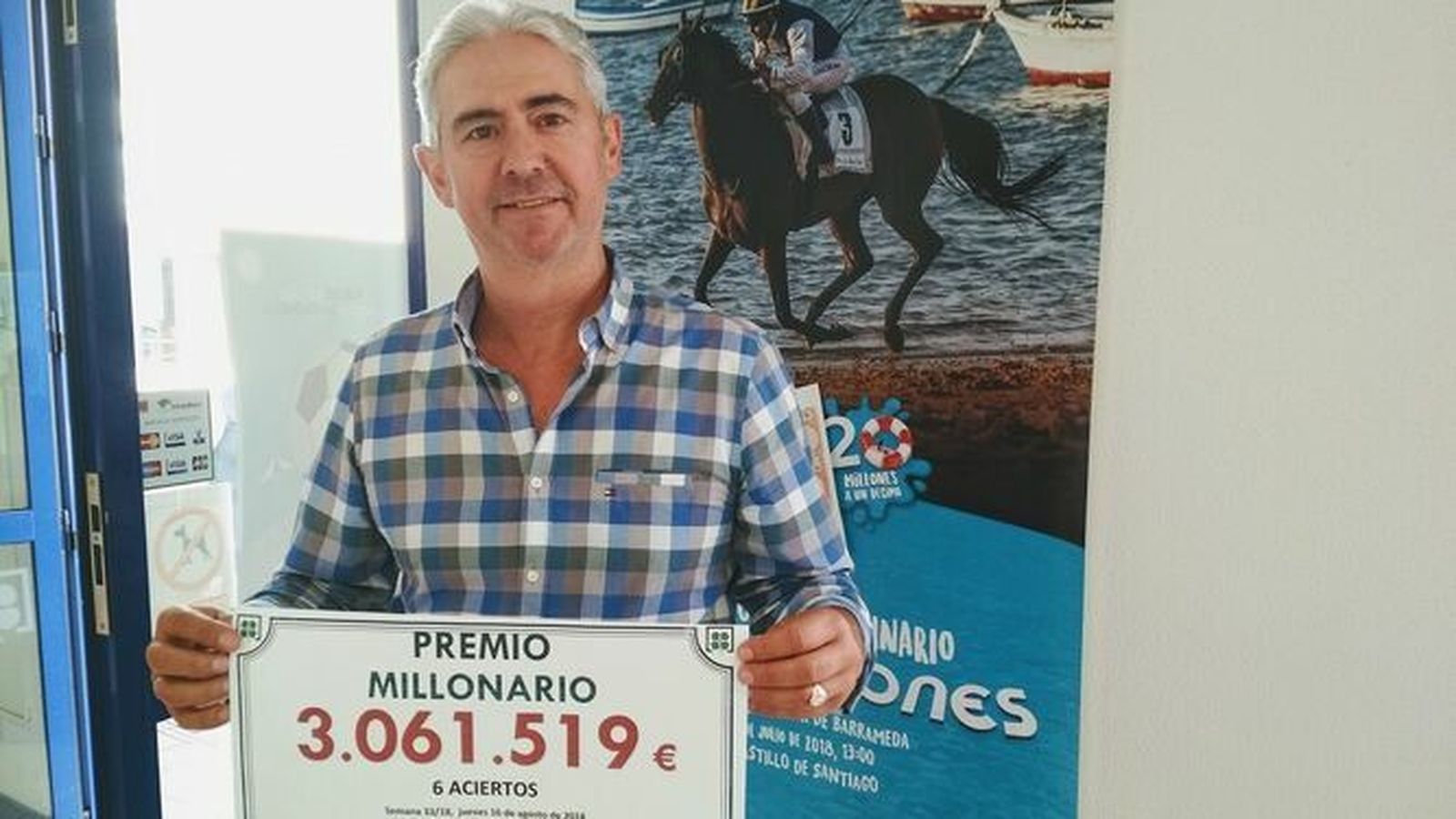 Manuel Calvo, responsable de la administración de Loterías número 6 de Sanlúcar.