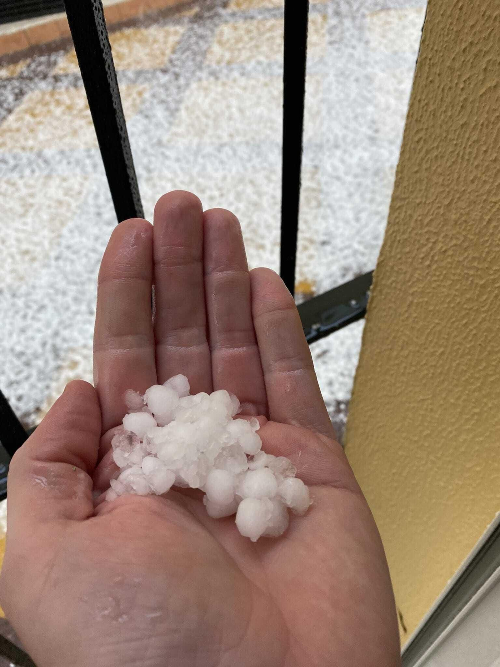 La espectacular granizada de Sanlúcar, en imágenes