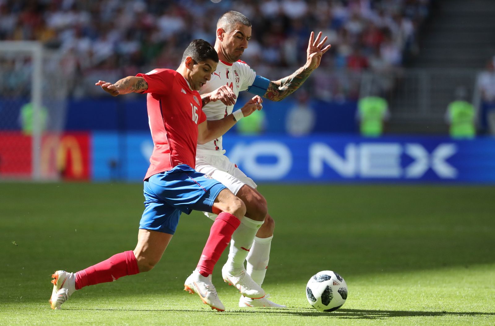 Las imágenes del Costa Rica-Serbia