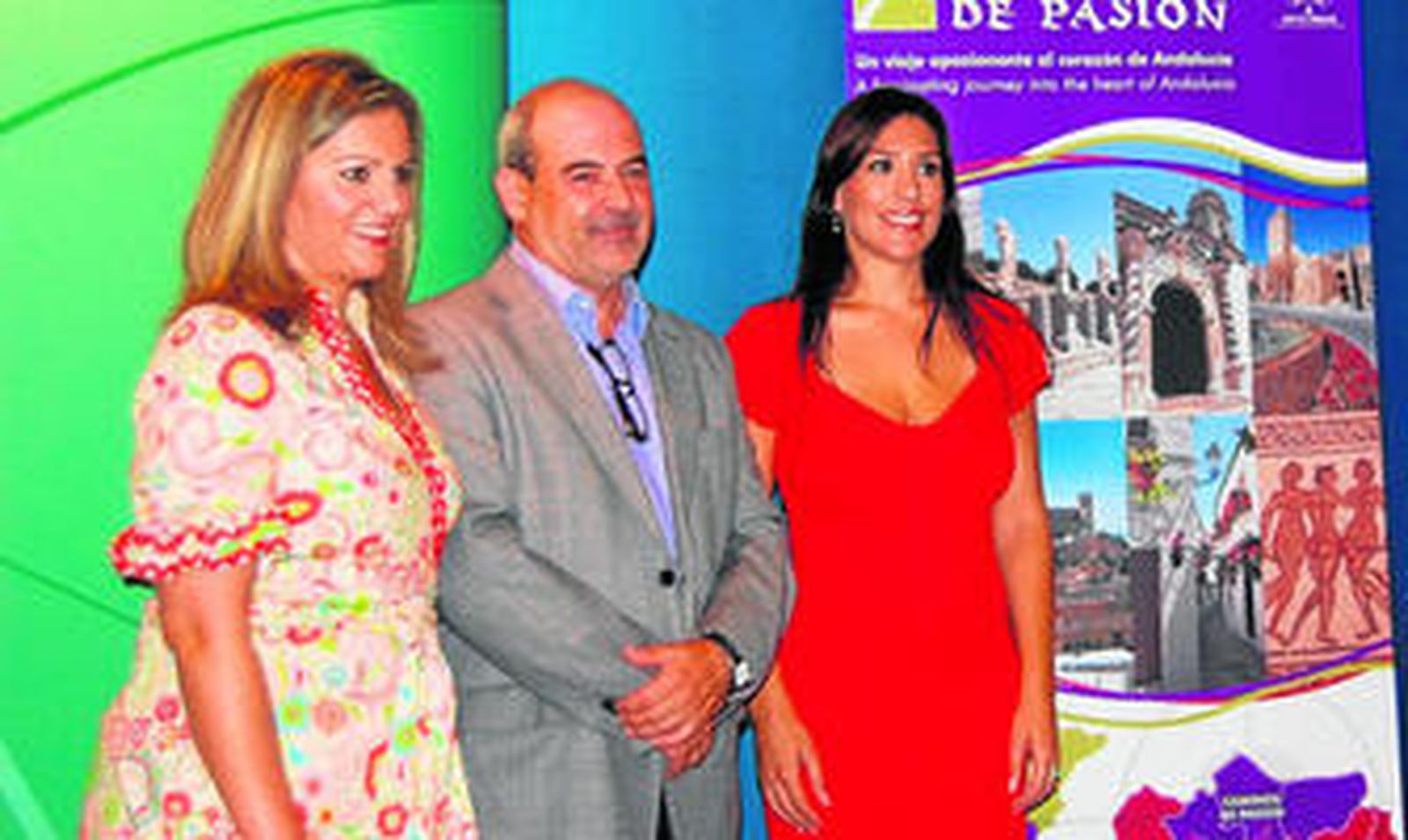 María Jesús Serrano, Francisco Artacho e Inmaculada Almeida, ayer.