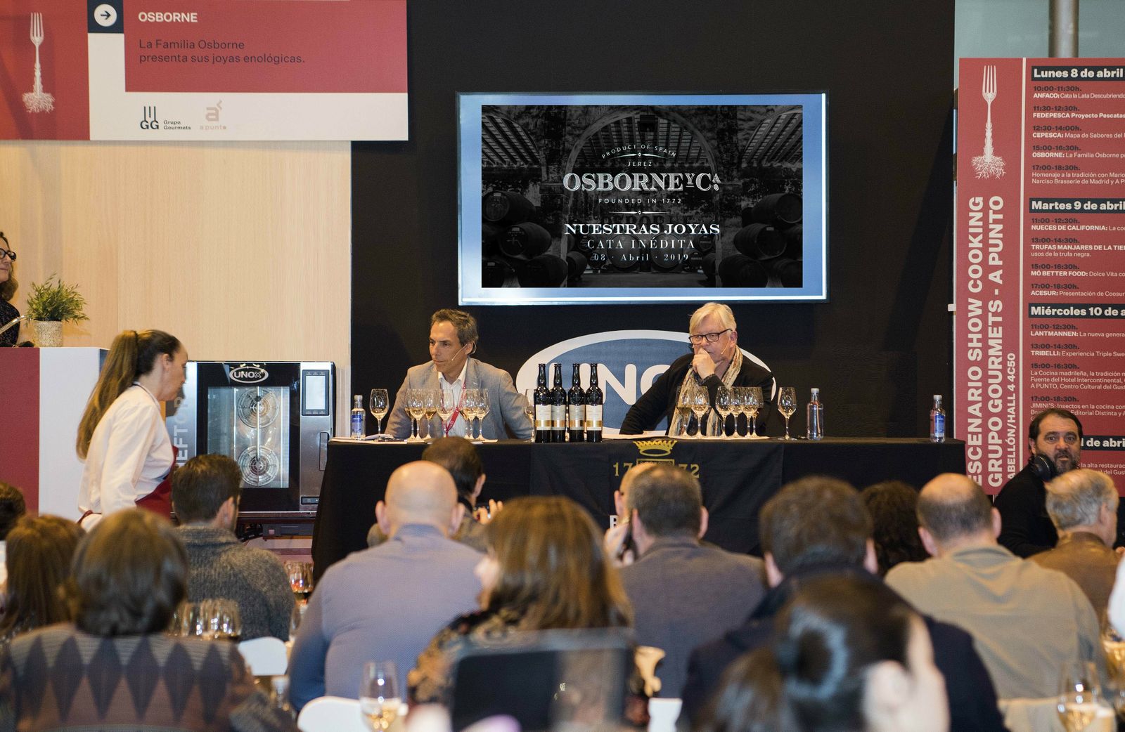 Un momento de la cata de Osborne en el 33 Salón de Gourmets, en Madrid.