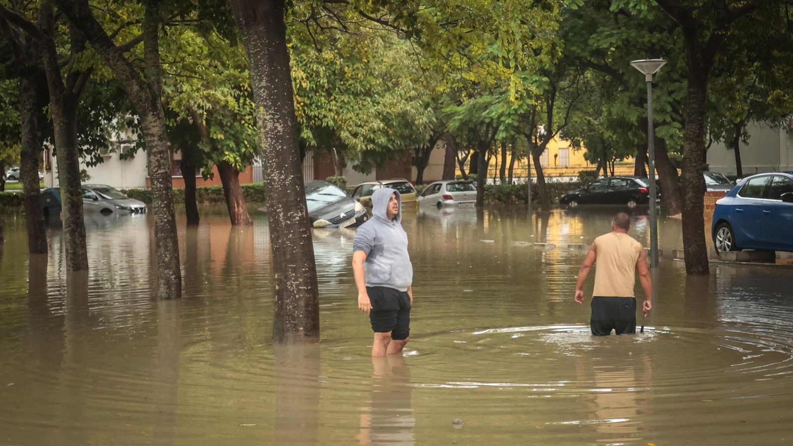Imágenes del paso de la Dana, inundaciones, destrozos y caos por todo Jerez