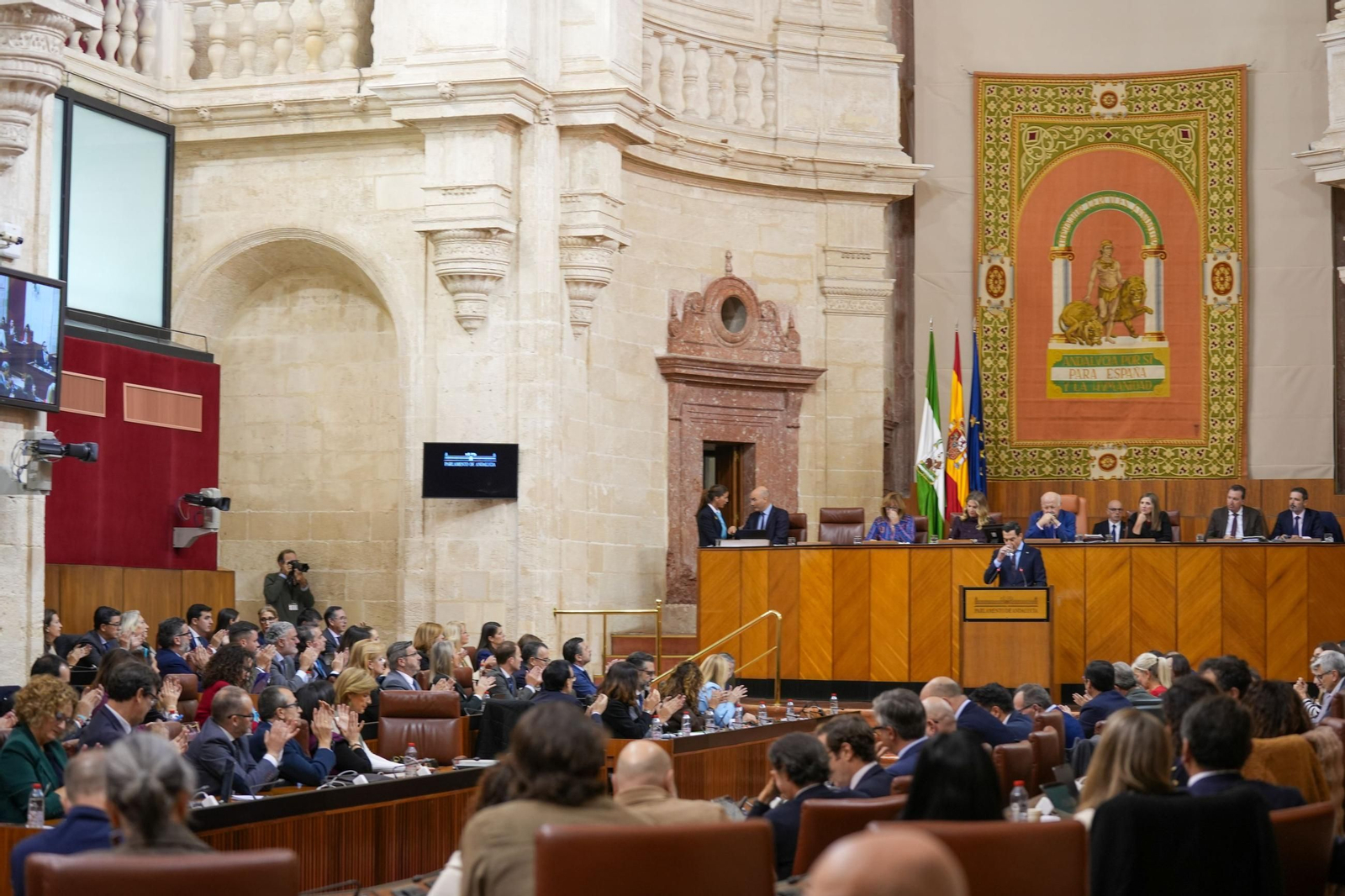 Imagen del salón de plenos del Parlamento durante el Debate del Estado de la Comunidad.