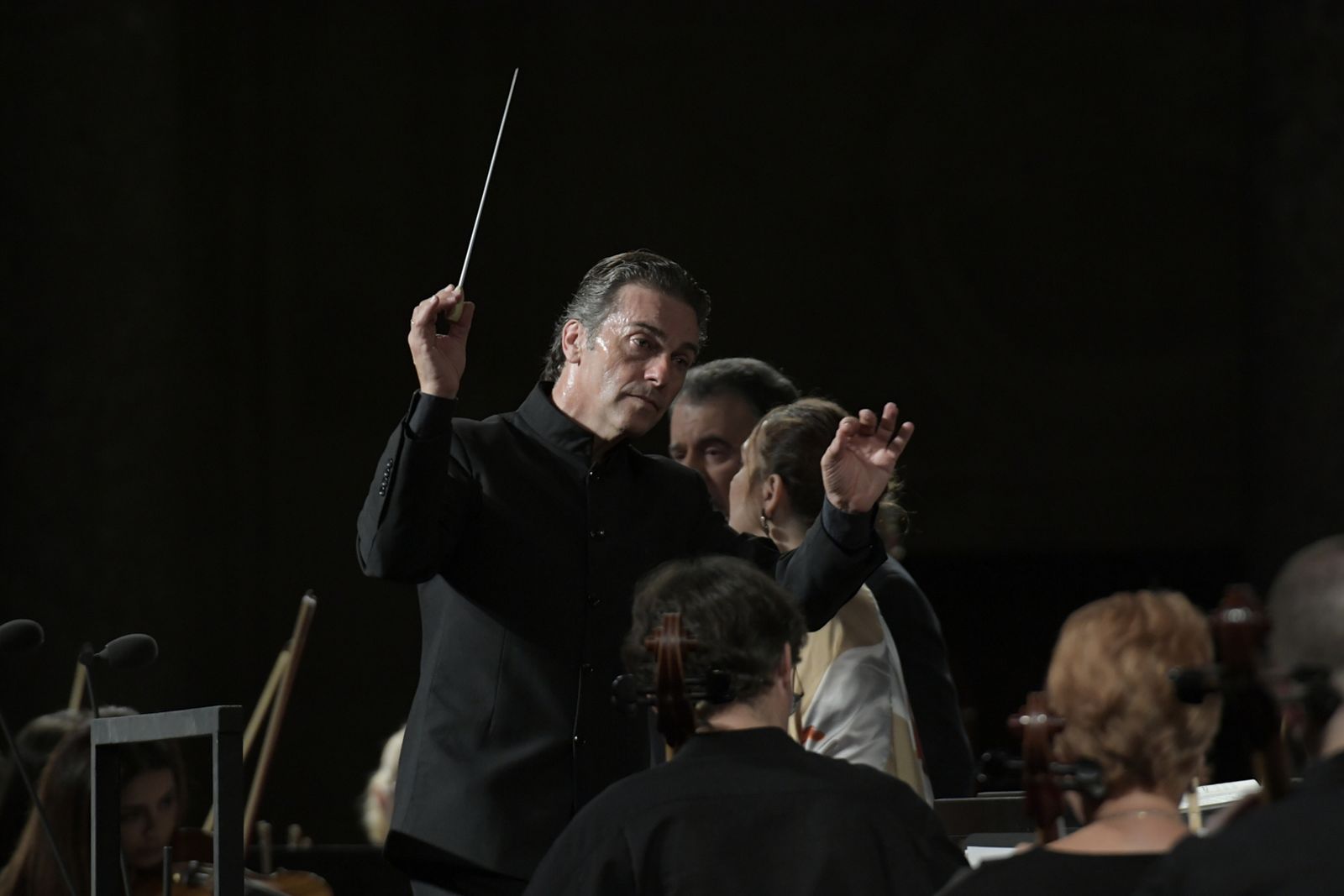 La soprano granadina María José Moreno y el barítono malagueño Carlos Álvarez actúan en  el Palacio de Carlos V, en imágenes