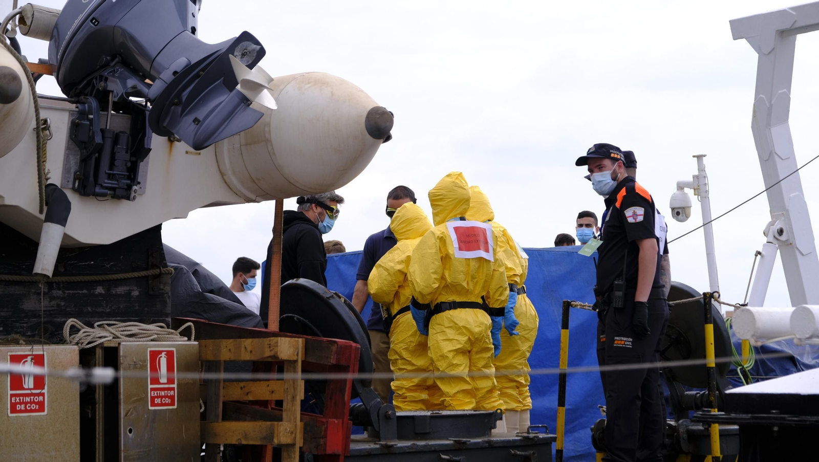 Ejercicio Marsec25 simulacro, en el Puerto de Almería, en imágenes