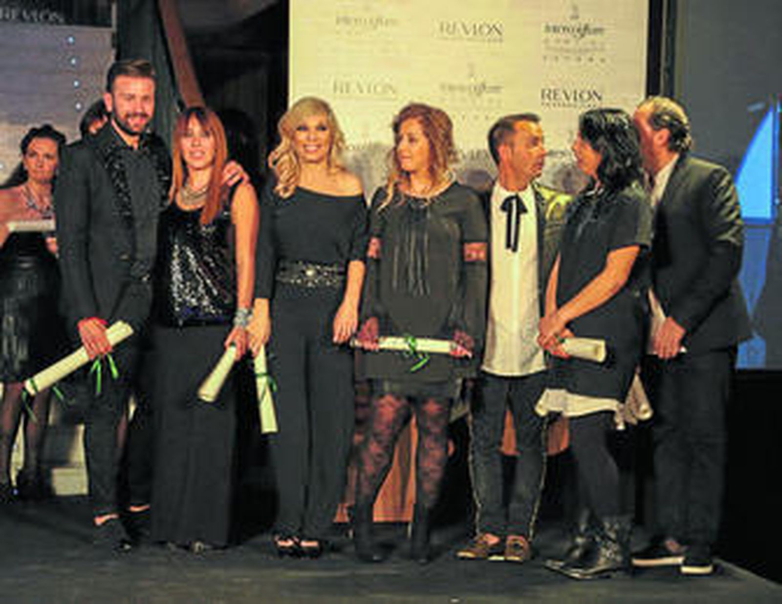 Participantes en la Colección Intercoiffure España 2016.