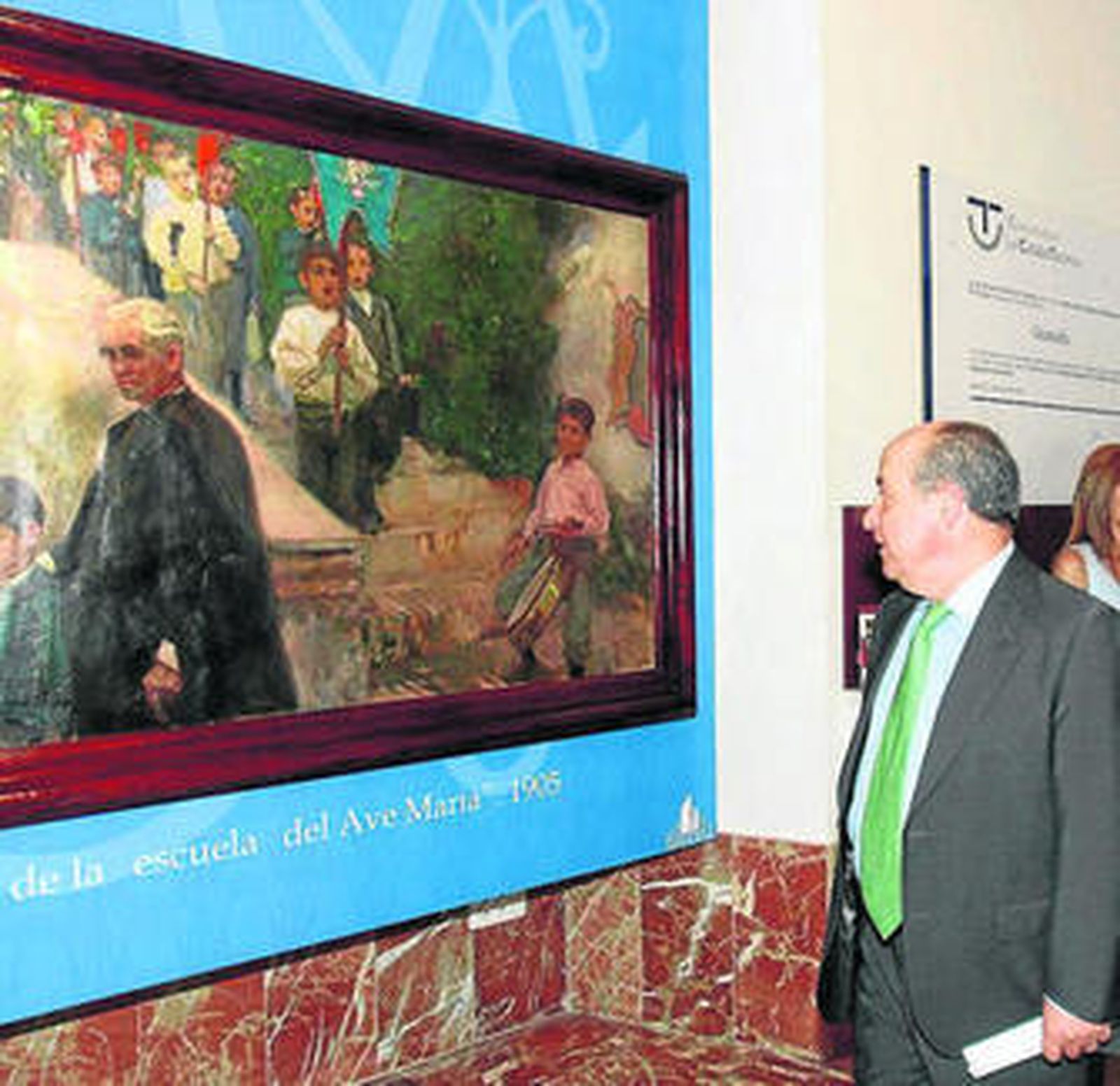 Jose Torres Hurtado, alcalde de Granada, ayer, en la exposición.