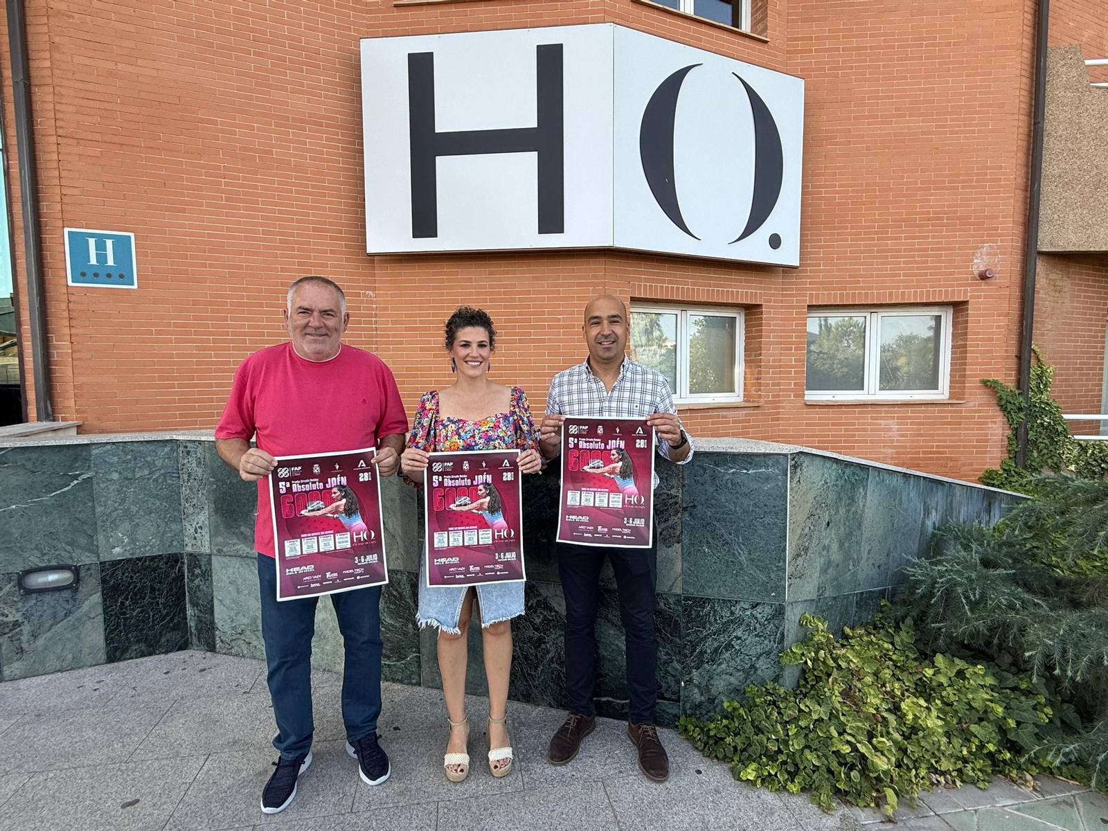 Miguel Ligero, Beatriz López y Manuel Arjonilla, en la presentación del evento.
