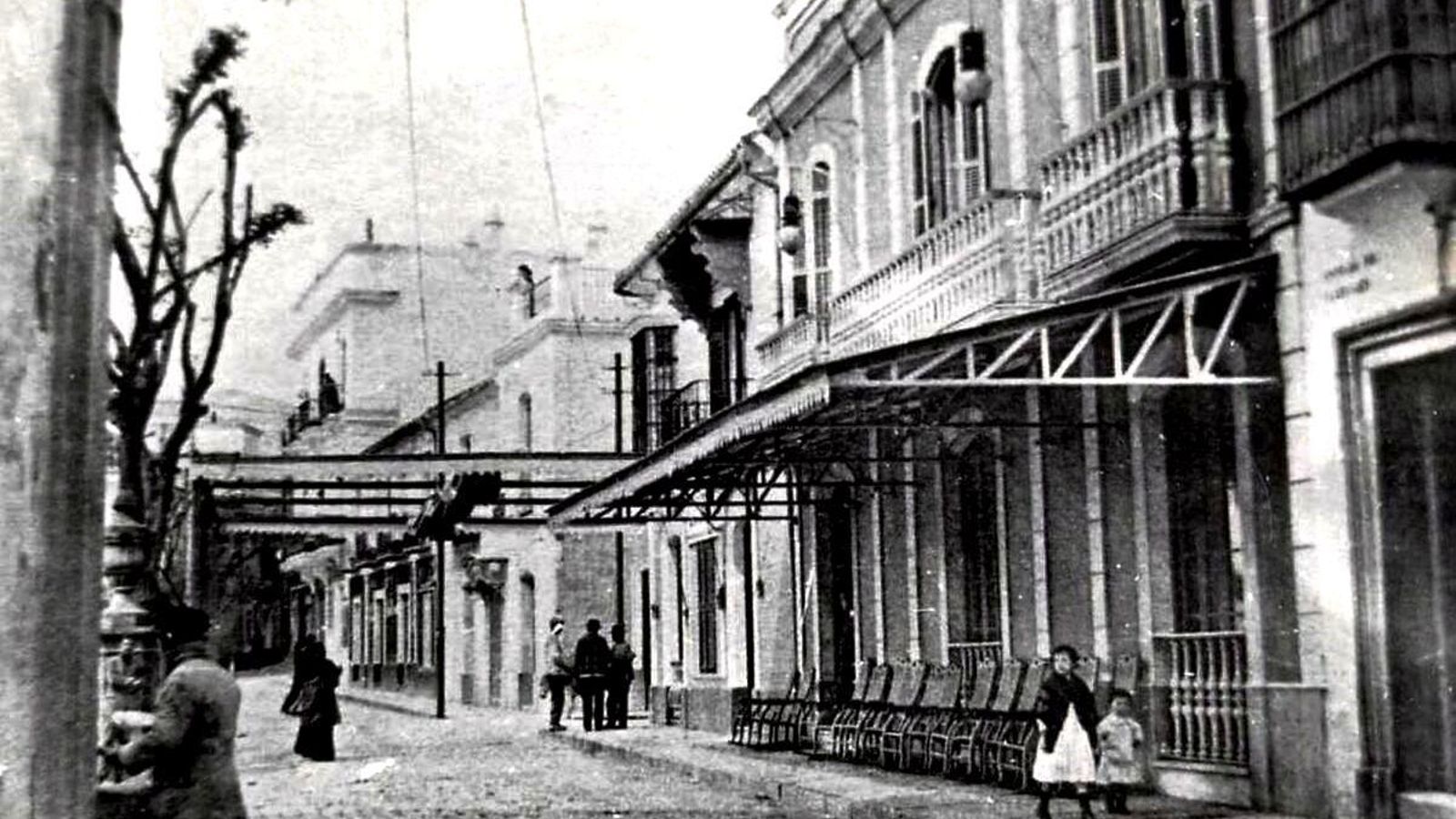 Una imagen de época del centro de Algeciras.