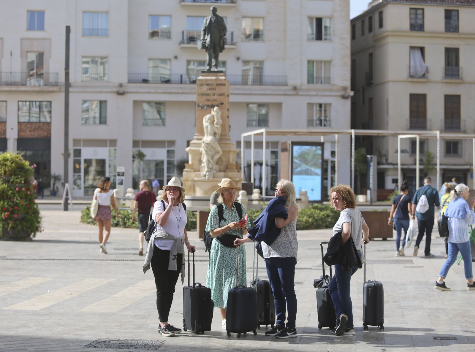 Turistas por Málaga.