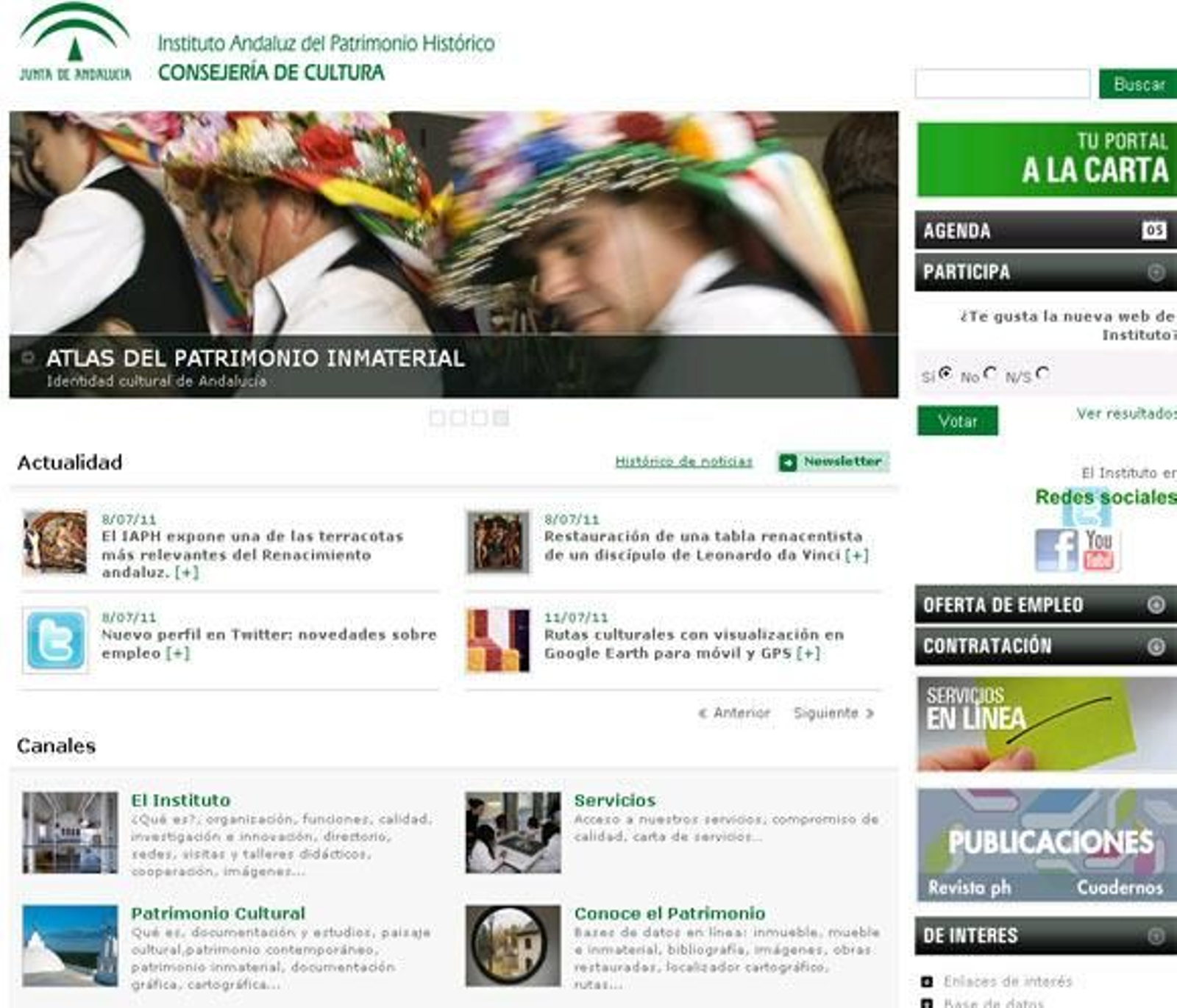 El IAPH presenta su nueva web con versión móvil adaptada