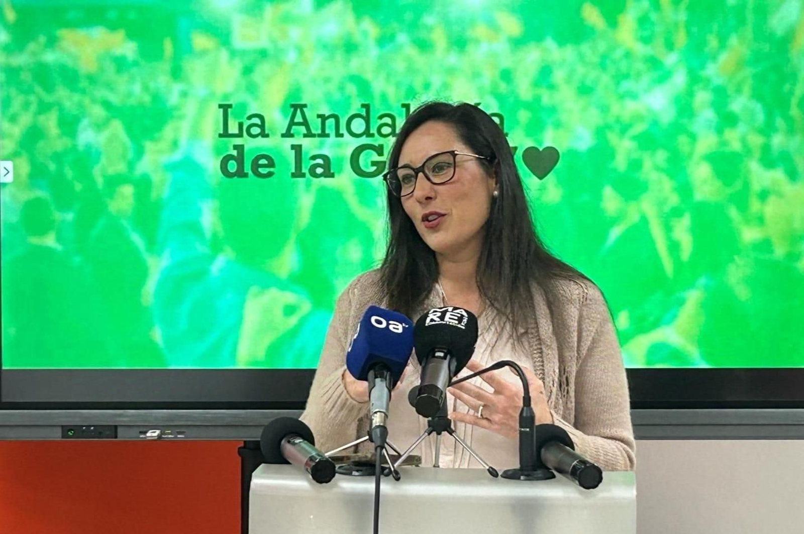 Rocío Arrabal, en una rueda de prensa.
