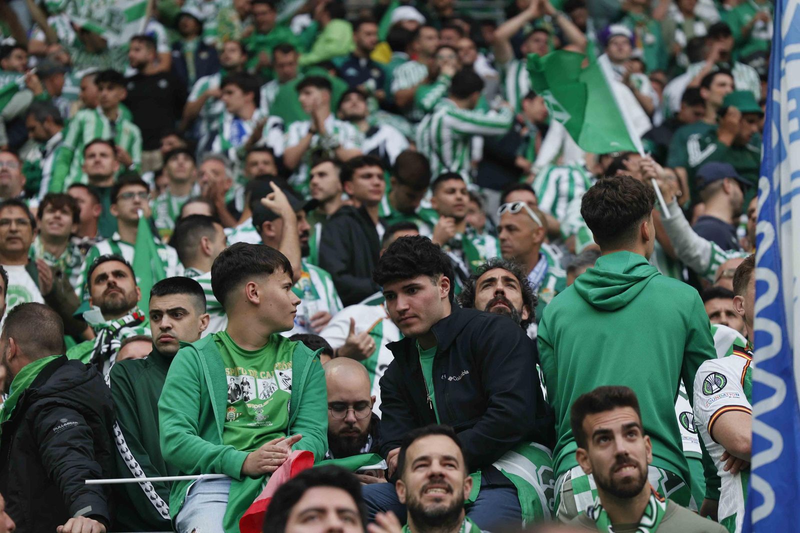 La afición del Betis en la final de la Conference League