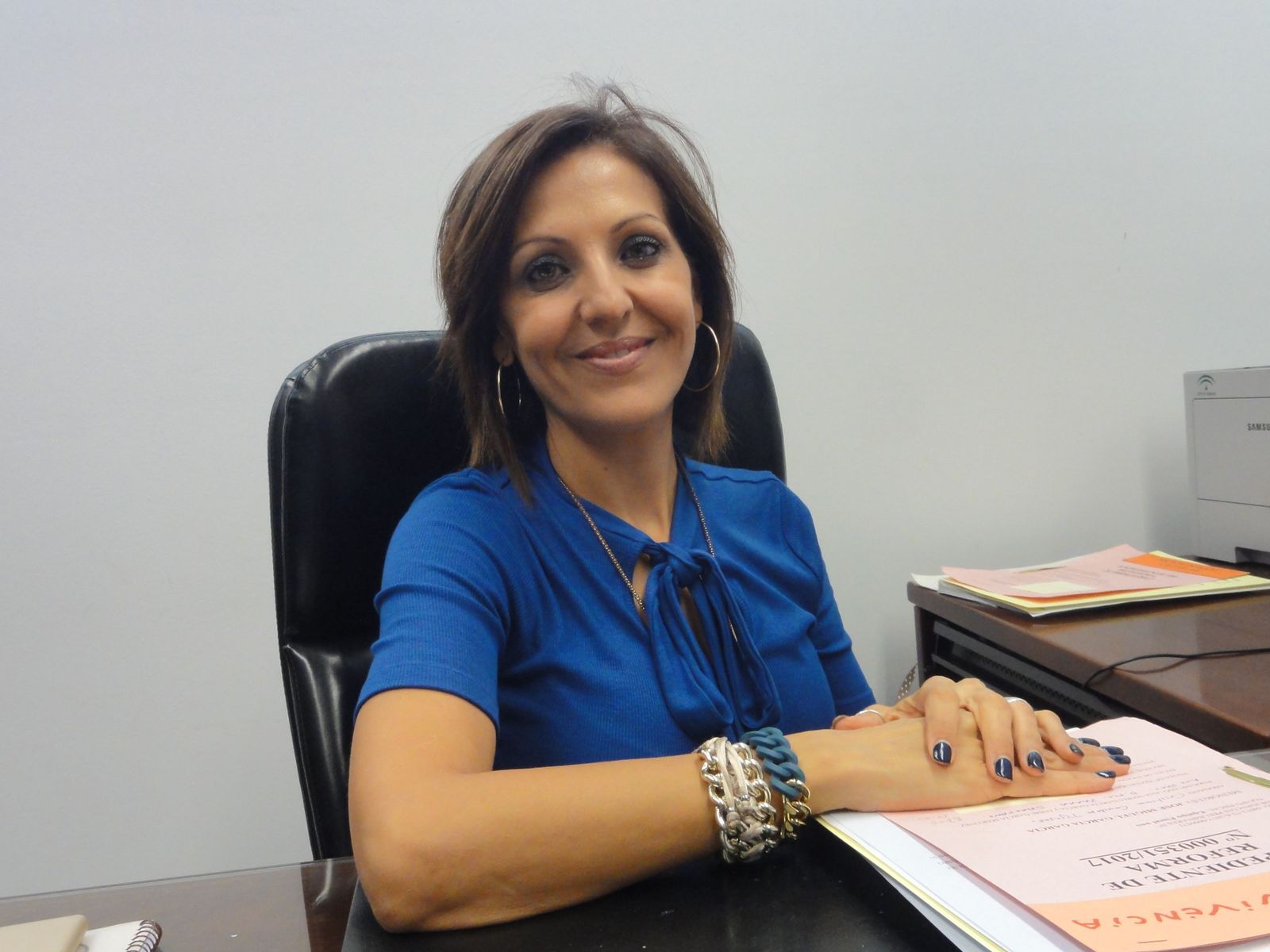 Mariola Gómez Ponce, fiscal delegada de Menores en Almería durante la entrevista con Diario de Almería.