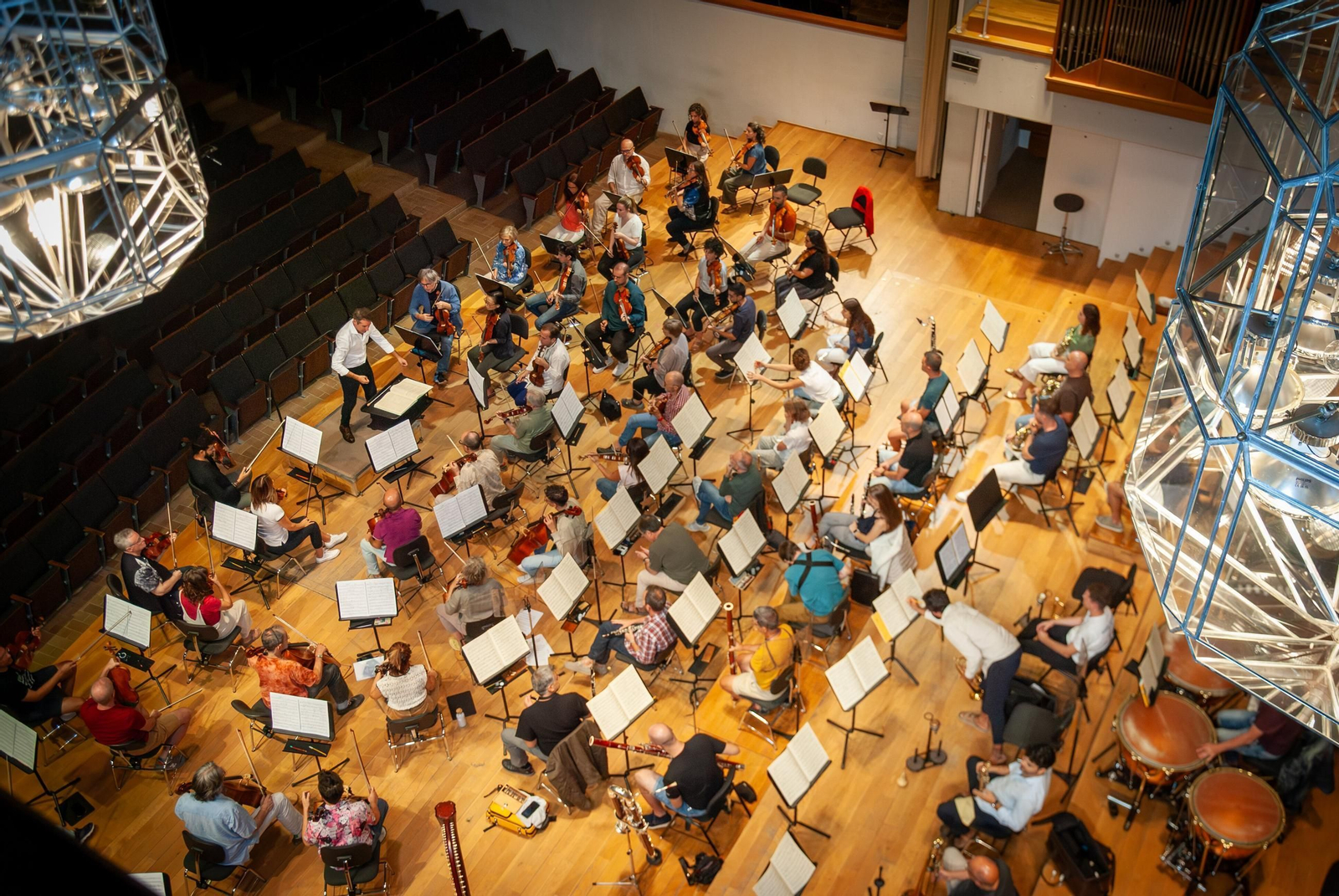 Lucas Macías en uno de los ensayos con la OCG.