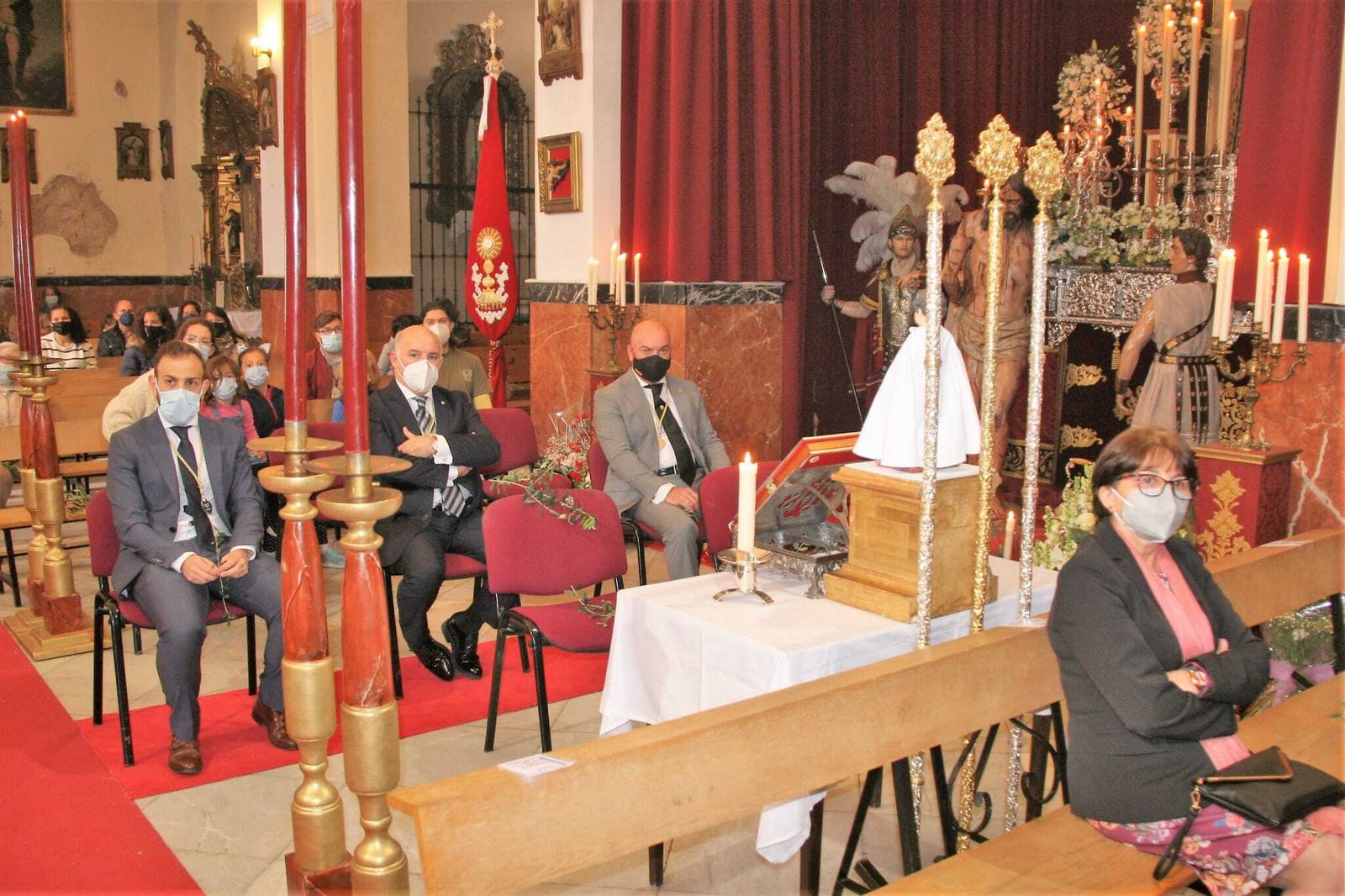 Aunque la Aunque no habrá salidas procesionales, se podrá visitar la iglesia de San Joaquín hasta las 19:30 horas.